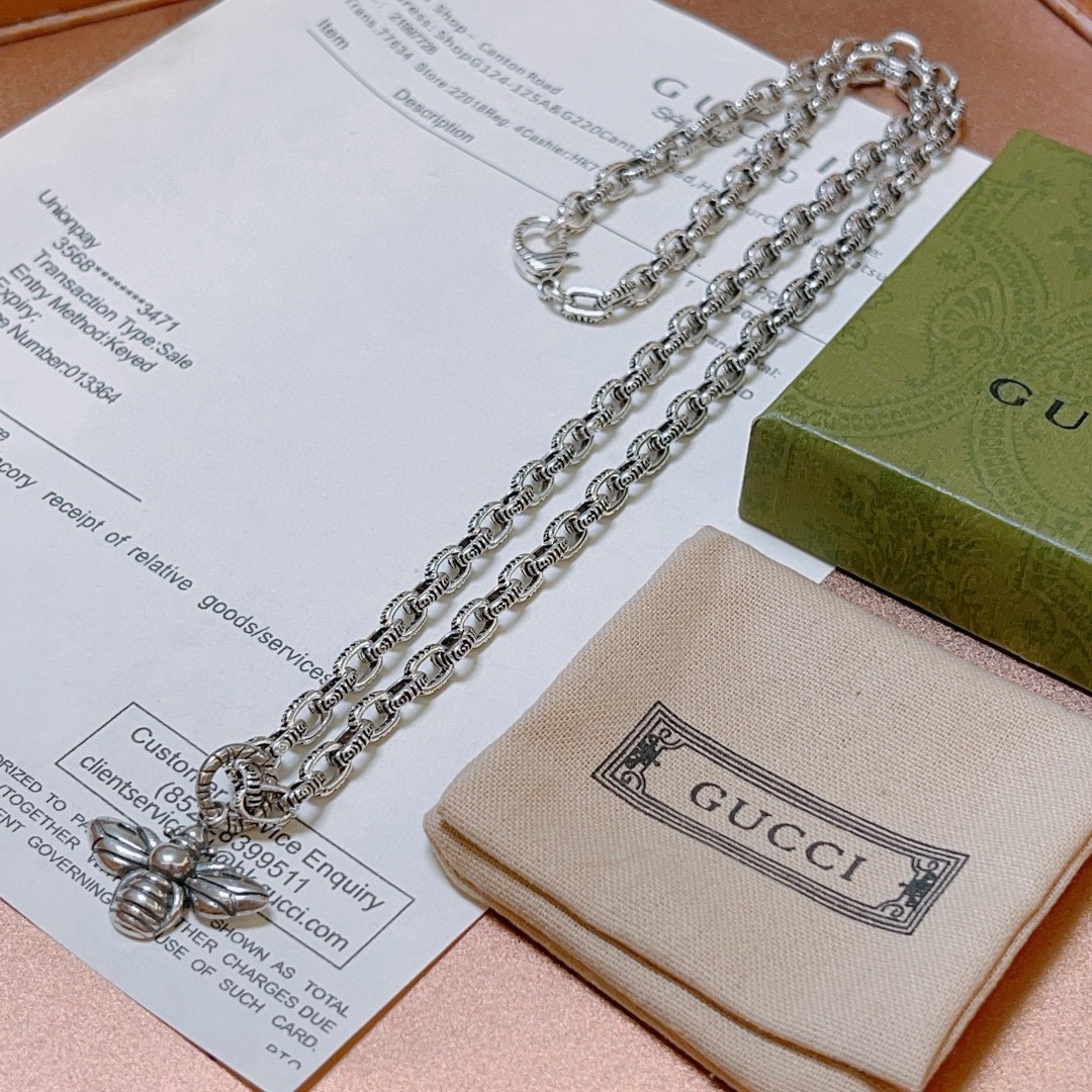 古驰 Gucci 高定典藏高定典雅奢华珠宝首饰项链手链戒指 #6176D037 6