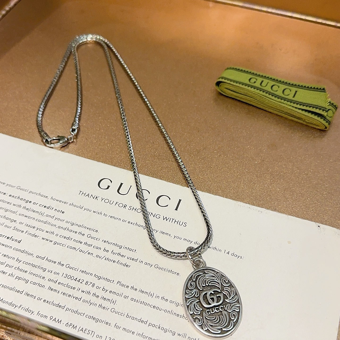 抖音直播带货 Gucci古驰项链最新款链条档次更高 5