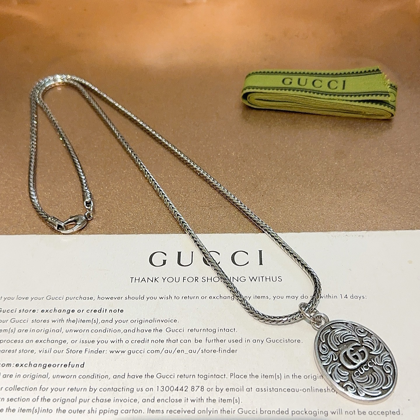 抖音直播带货 Gucci古驰项链最新款链条档次更高 8