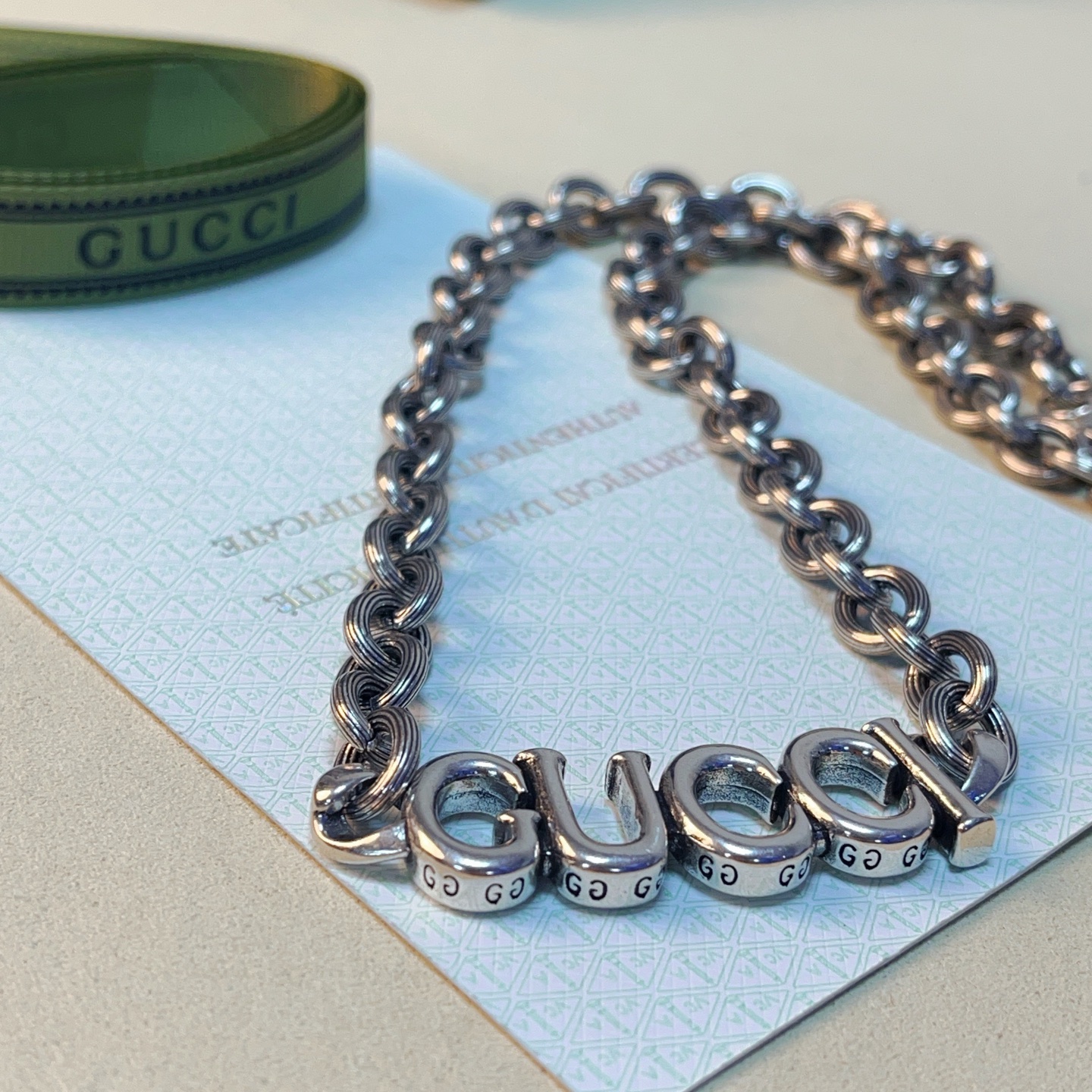 奢华款)Gucci古驰项链最新款链条档次更高 8