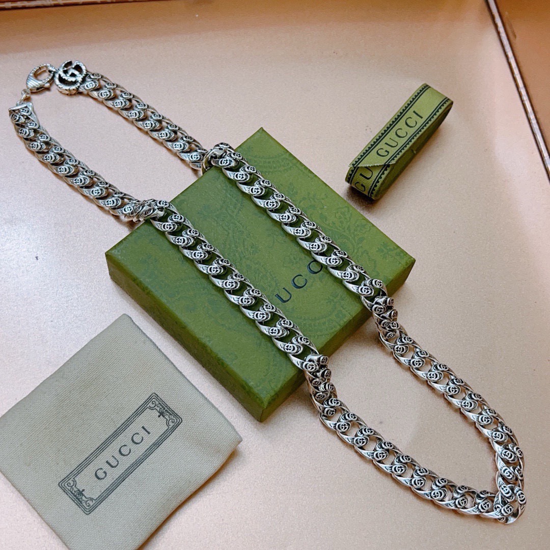 奢华款)Gucci古驰项链最新款链条档次更高 9