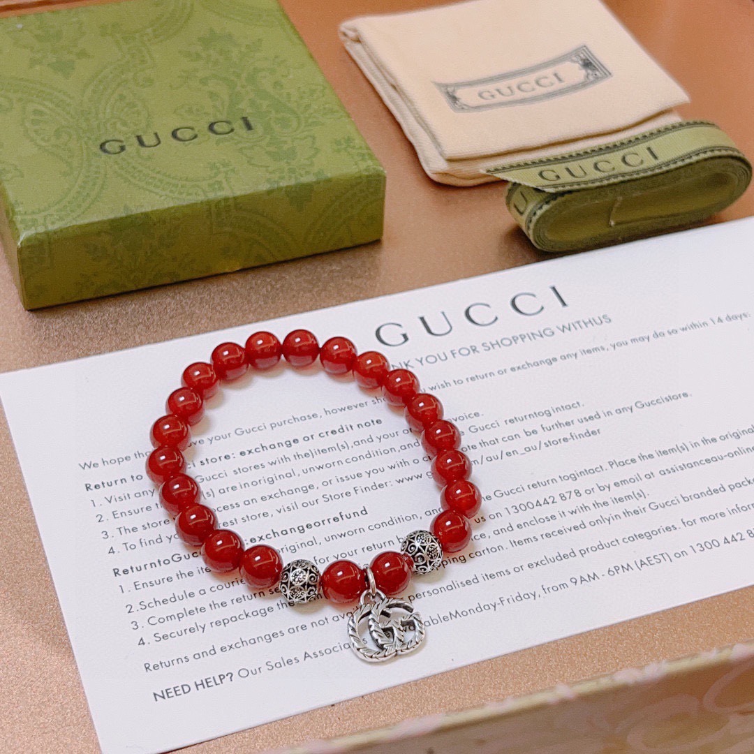 古驰 Gucci 高定典藏高定典雅奢华珠宝首饰项链手链戒指 #329A16C4 2