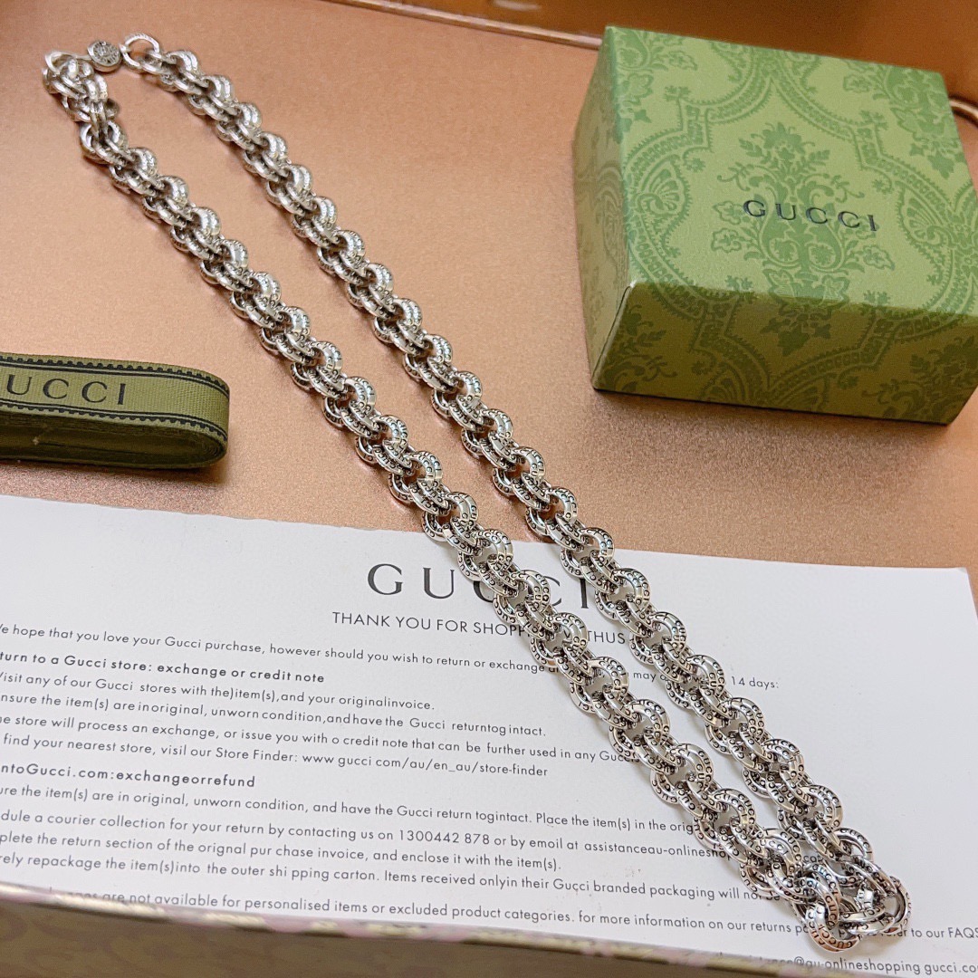 奢华款)Gucci古驰项链最新款链条档次更高 8