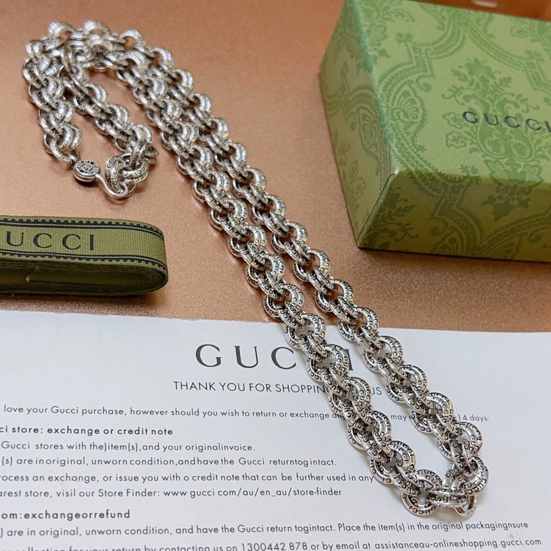 奢华款)Gucci古驰项链最新款链条档次更高 5