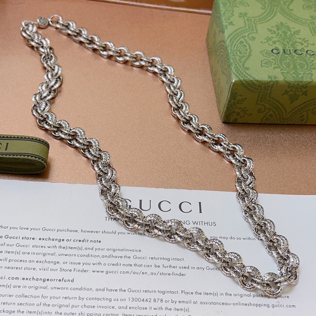 奢华款)Gucci古驰项链最新款链条档次更高 7