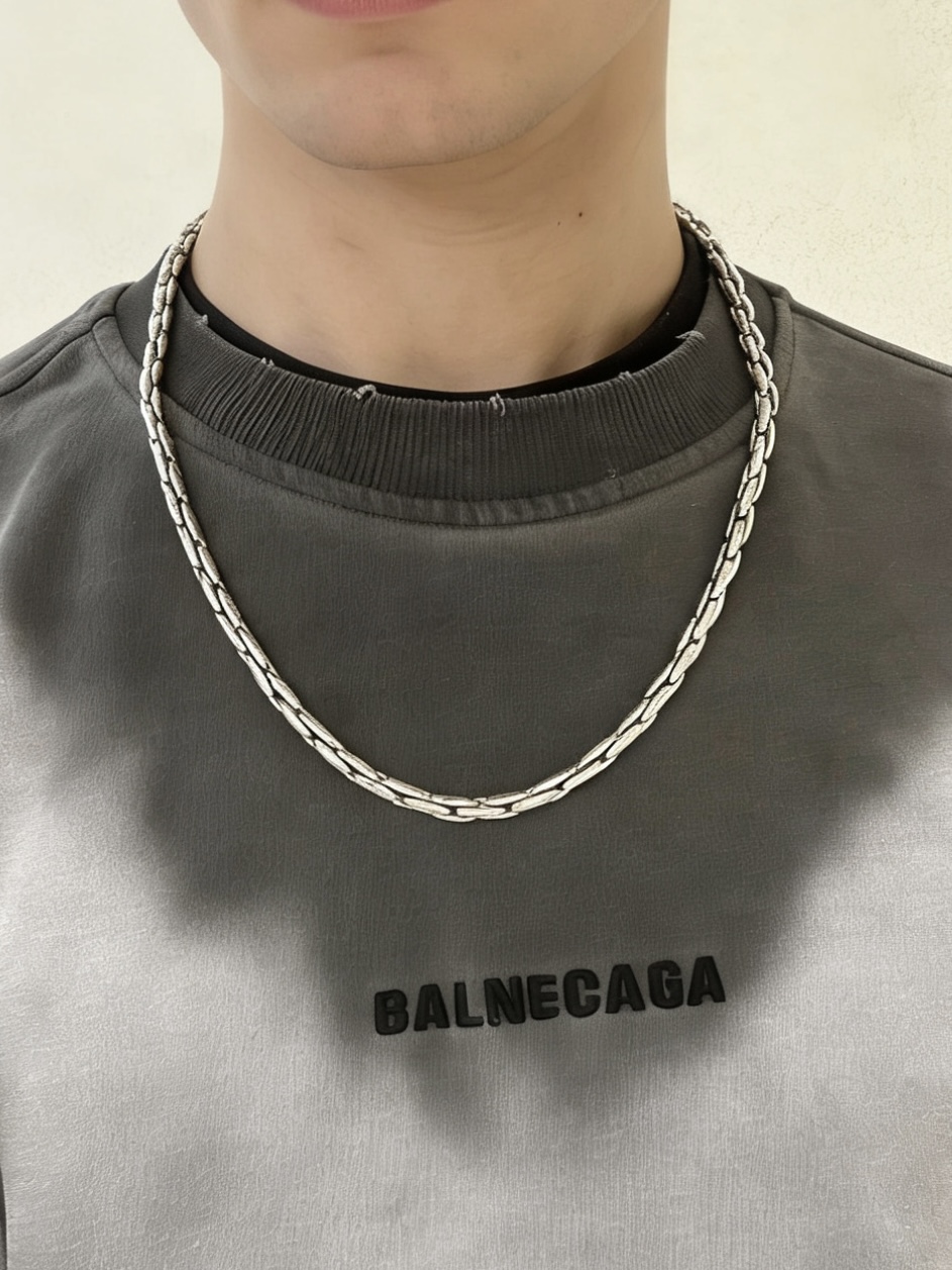 Bvlgari Bvlgari Bvlgari necklace silver-toned 18K white gold no accent stones 50cm