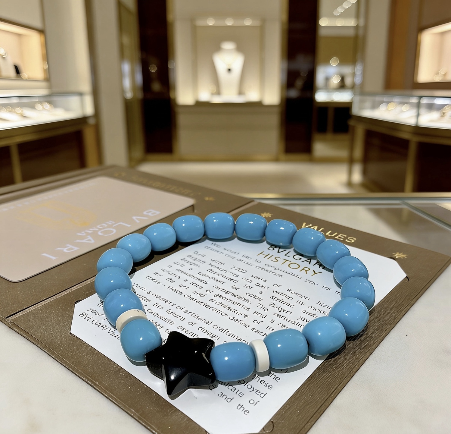 Bvlgari 宝格丽手链V金材质 BVLGARI宝格丽 DIVAS‘ DREAM 系列天然松石手链品相完美