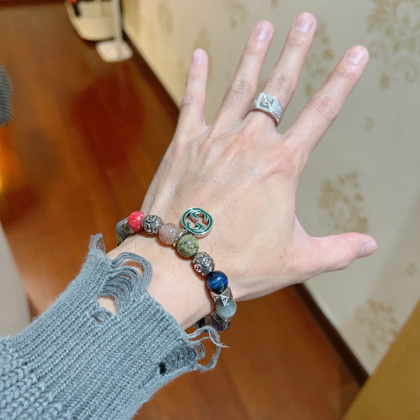 Gucci 新品发布会 古驰手链天然石 精工版本天然古驰手链