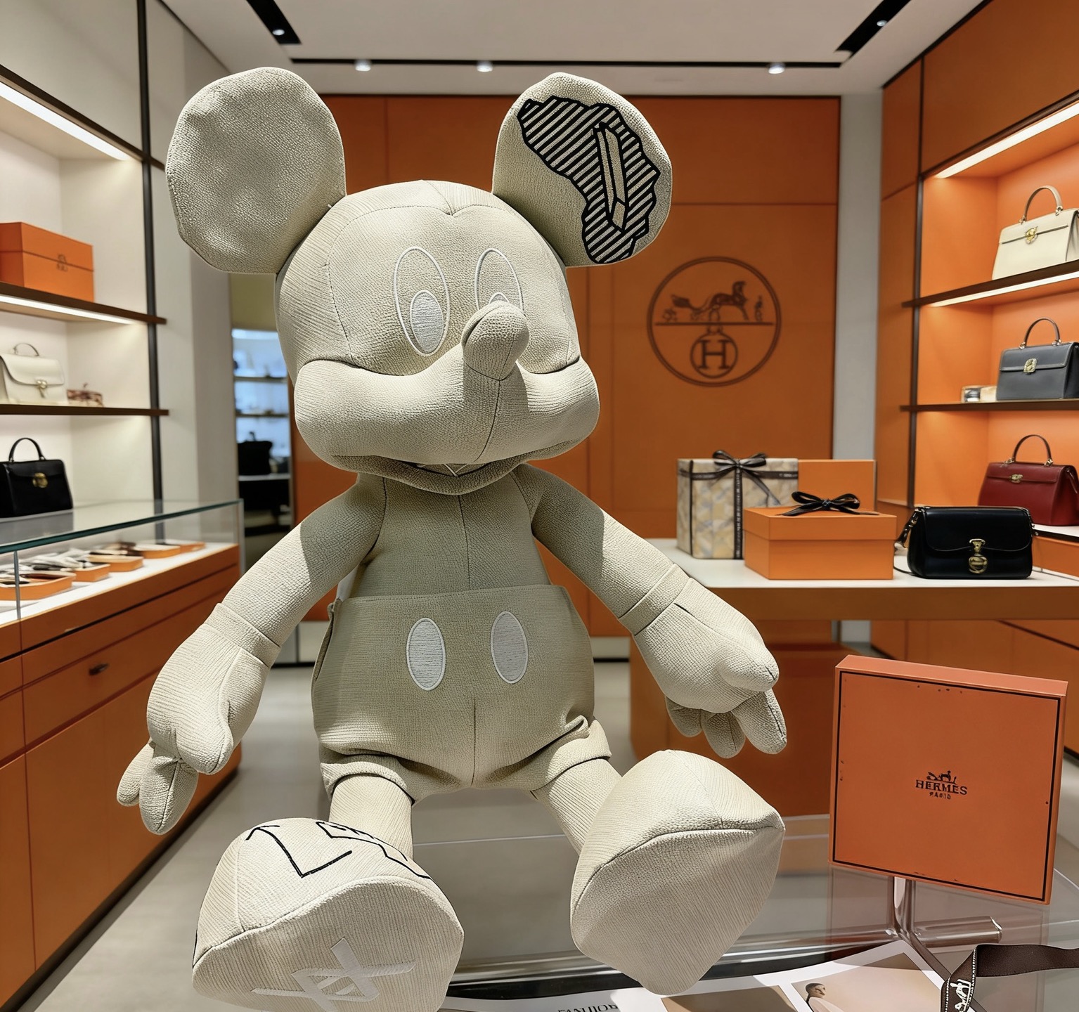Hermès 来袭 爱马仕官网首发新品米奇玩偶独家高品质发售 出口法国订单新品发布