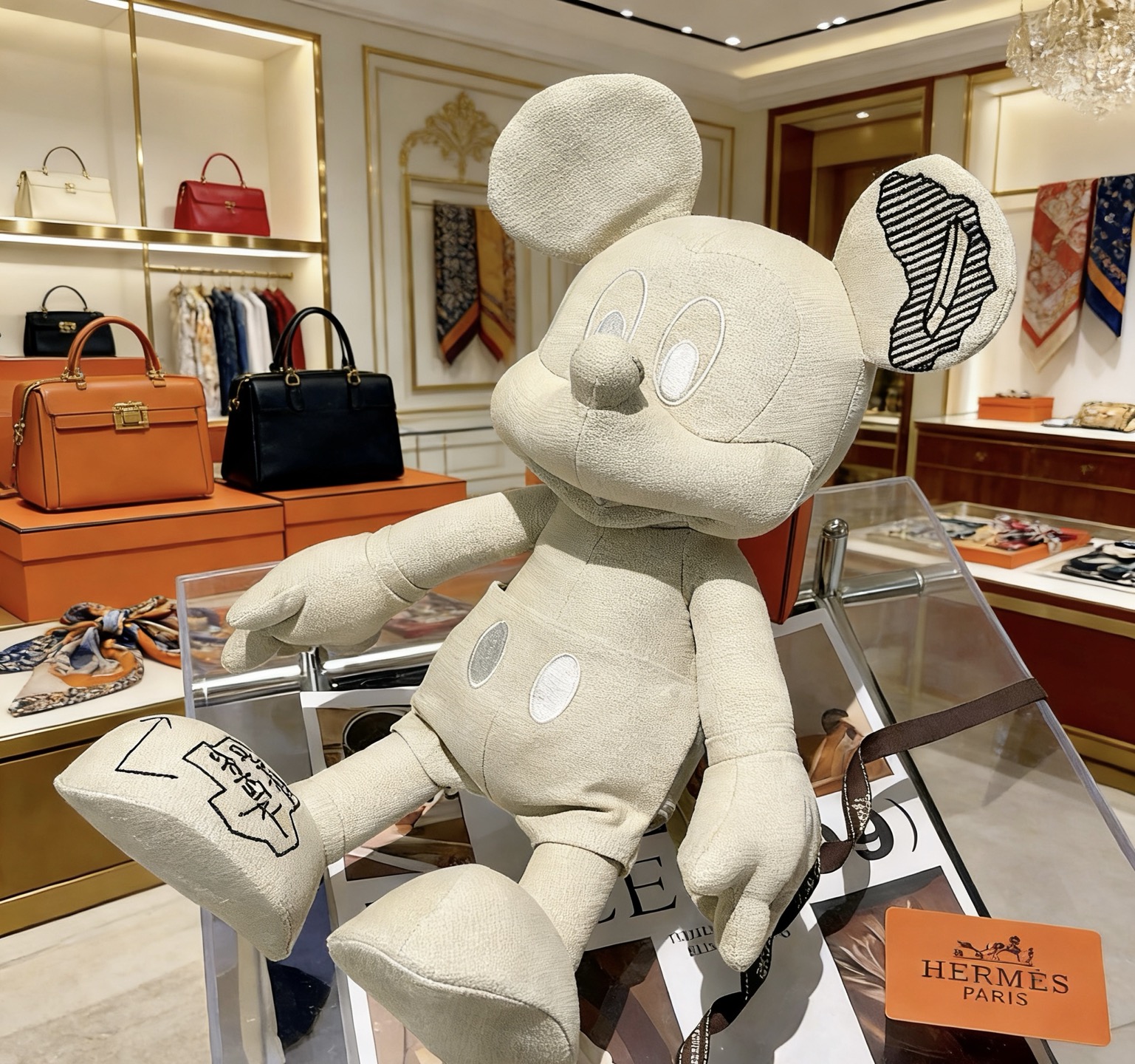 Hermès 来袭 爱马仕官网首发新品米奇玩偶独家高品质发售 出口法国订单新品发布