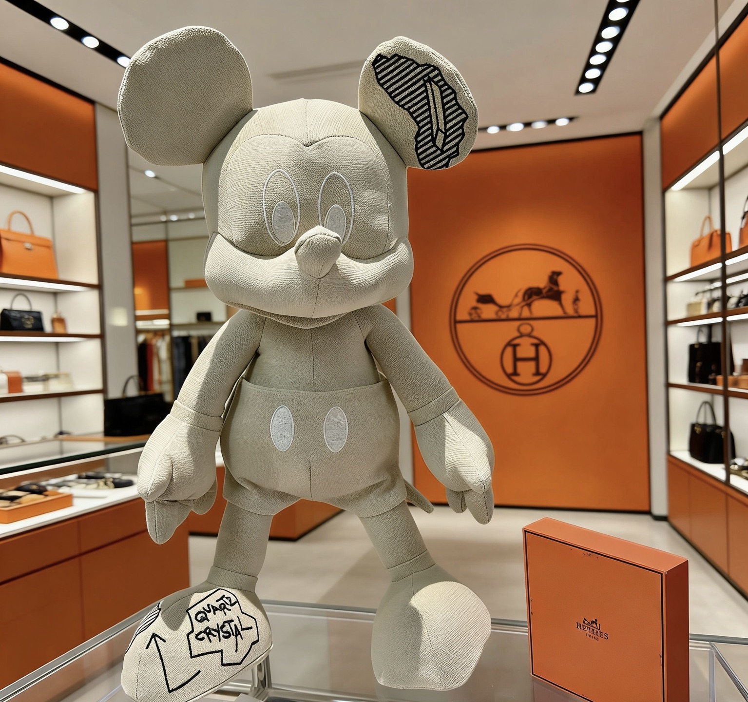 Hermès 来袭 爱马仕官网首发新品米奇玩偶独家高品质发售 出口法国订单新品发布
