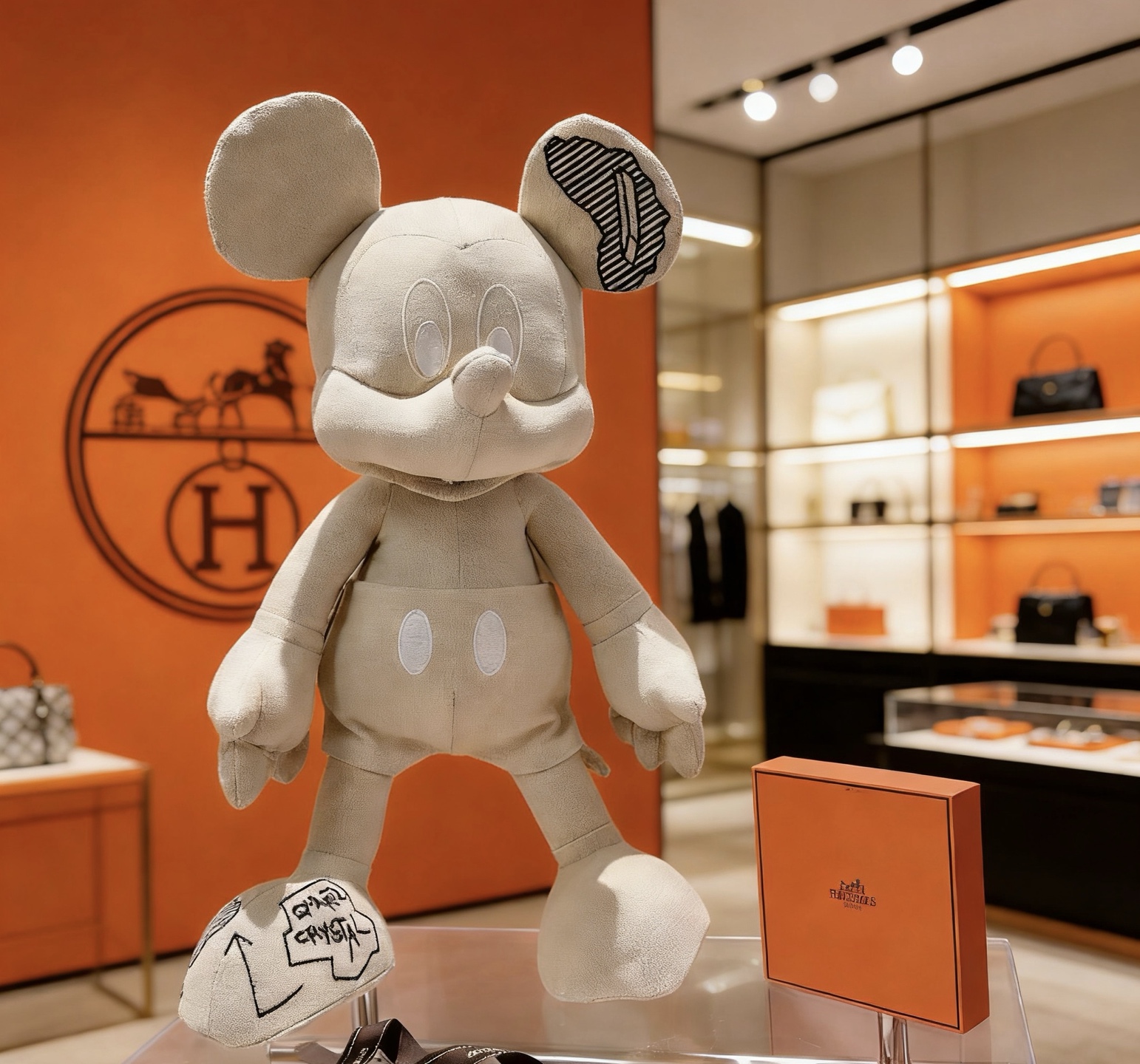Hermès 来袭 爱马仕官网首发新品米奇玩偶独家高品质发售 出口法国订单新品发布