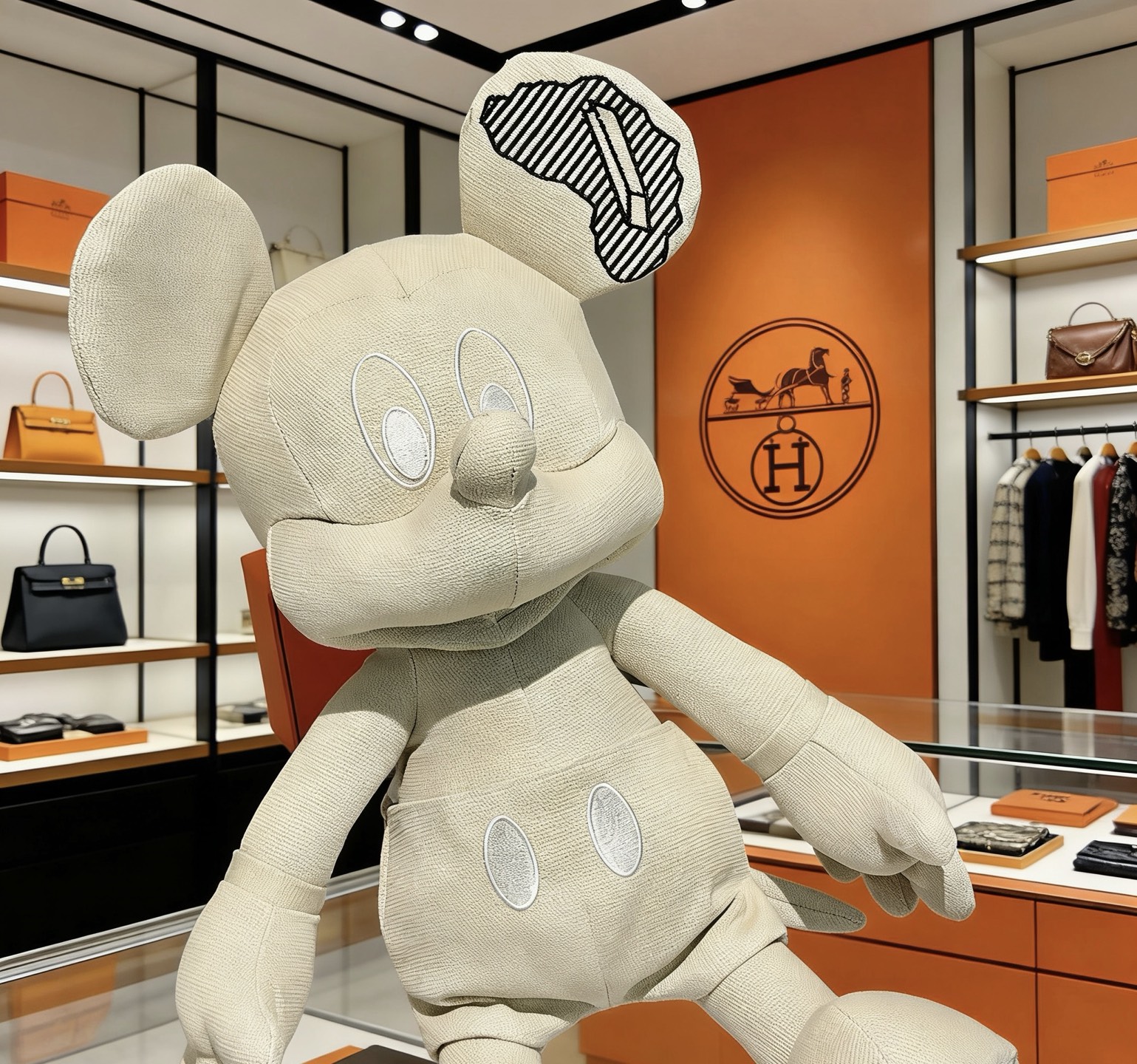 Hermès 来袭 爱马仕官网首发新品米奇玩偶独家高品质发售 出口法国订单新品发布
