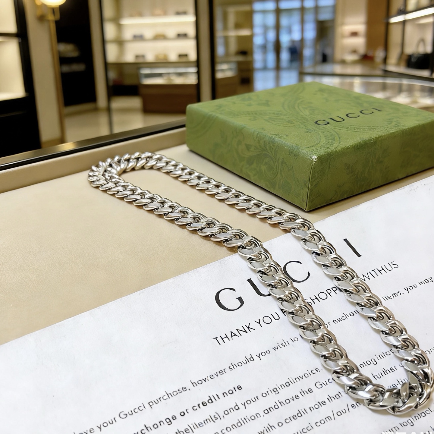 Gucci 太帅啦 𝐆𝐮𝐜𝐜𝐢古驰项链2026最新款链条加粗档次更高