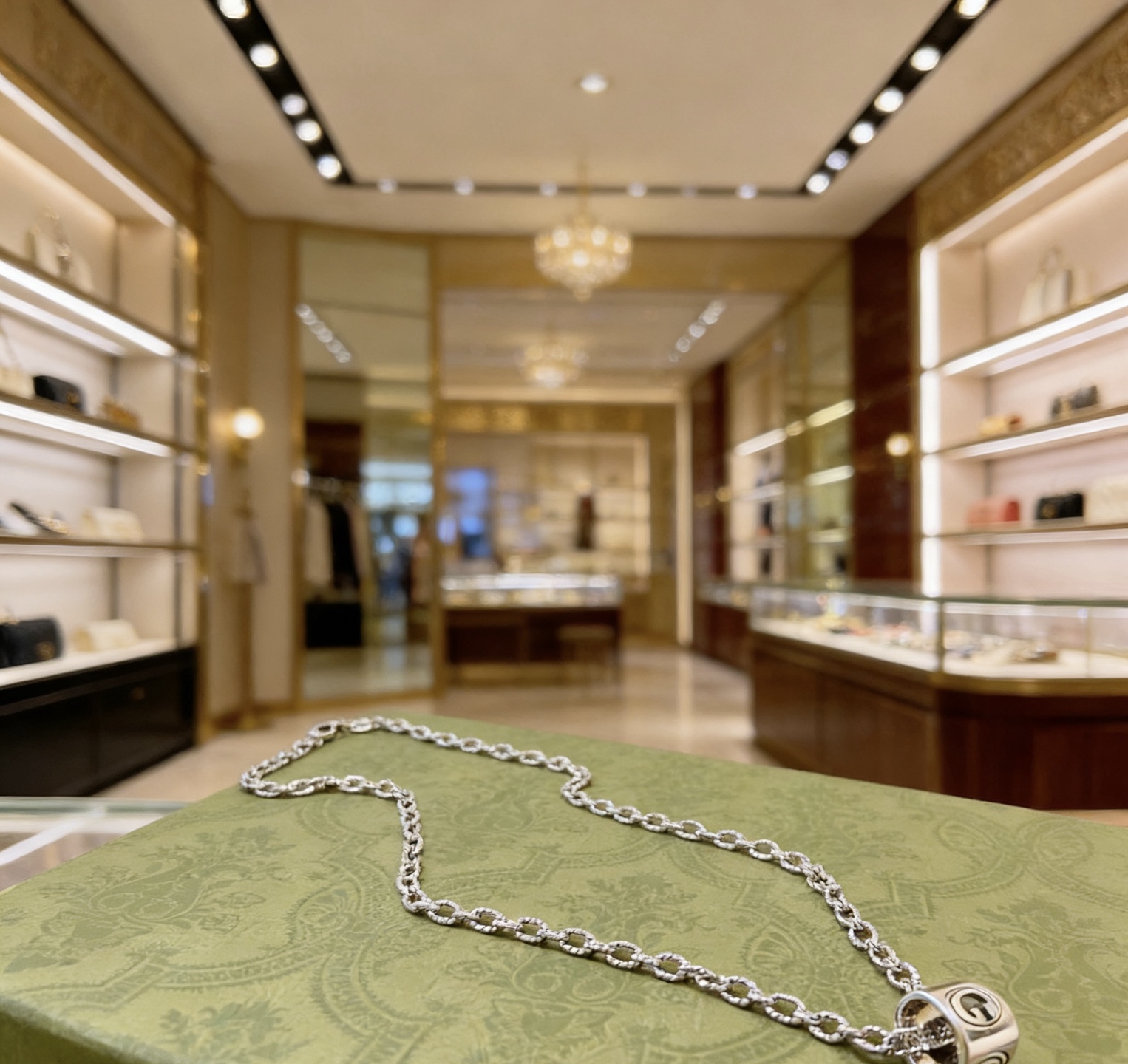 Gucci 𝐆𝐮𝐜𝐜𝐢古驰项链最新款麻花链条档次更高 Anger Forest系列双G古驰项链
