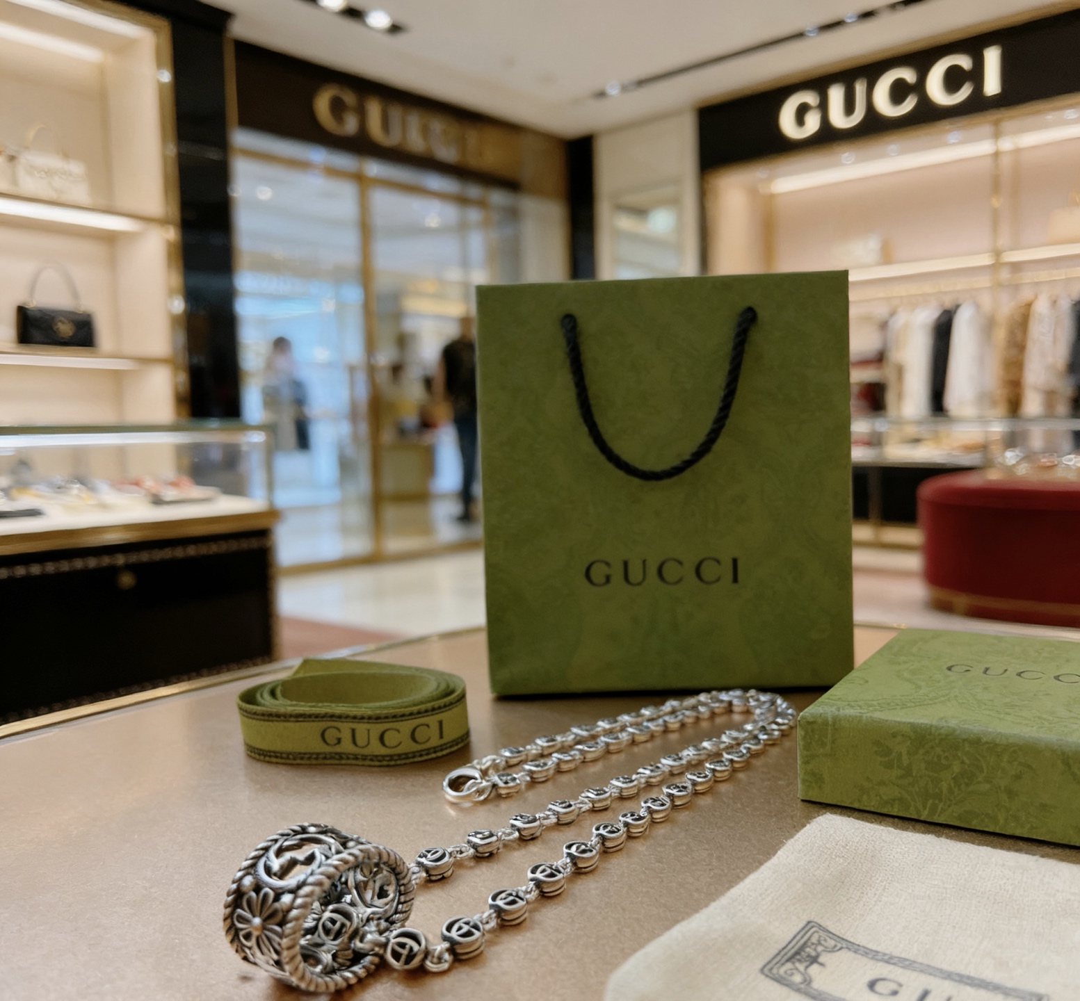 Gucci 抖音带货首选 𝐆𝐮𝐜𝐜𝐢古驰项链2026最新款链条档次更高