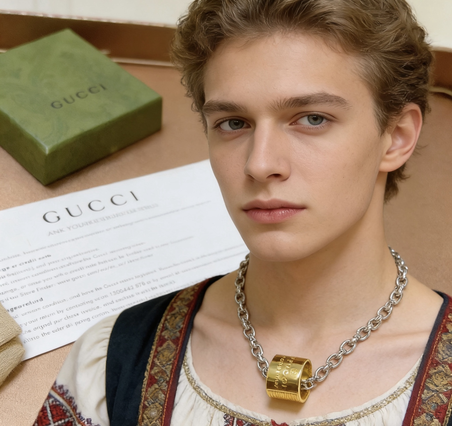 Gucci 新品首发不爆不发 抖音带货 首选 𝐆𝐮𝐜𝐜𝐢古驰项链最新款链条档次更高 Anger Forest系列双g设计理念 系列吊坠古驰项链