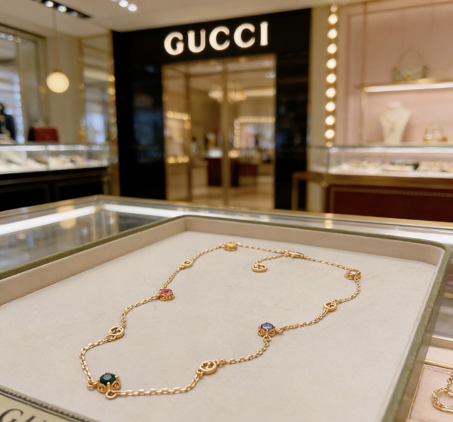 Gucci 𝐆𝐮𝐜𝐜𝐢古驰项链最新款链条档次更高 Anger Forest系列双G古驰项链