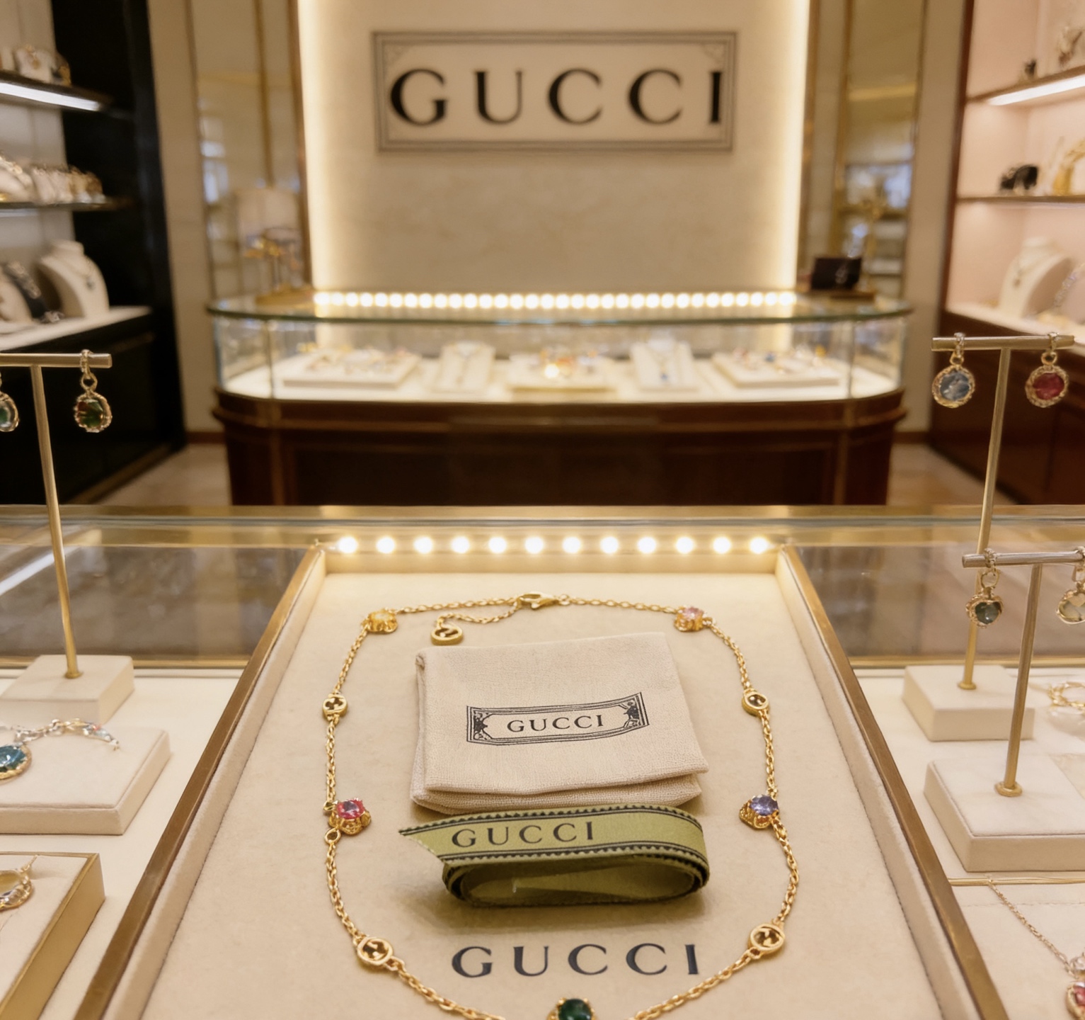 Gucci 𝐆𝐮𝐜𝐜𝐢古驰项链最新款链条档次更高 Anger Forest系列双G古驰项链