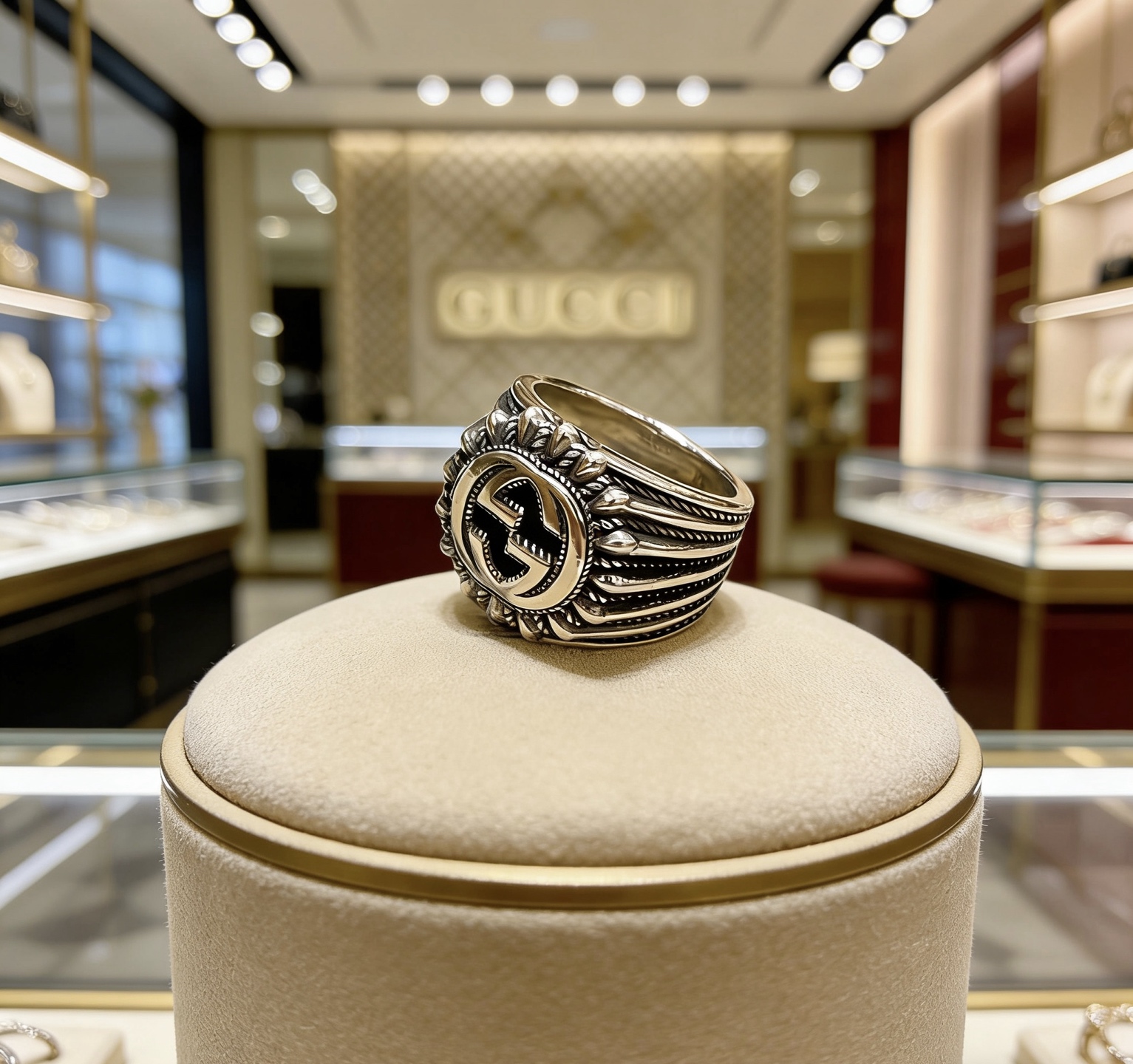 NO:724245,Batch. The latest style of Gucci ring has a higher grade. The same style as the star's Anger Forest series. Double G is purely handmade. Gucci ring. The details are matched by hand. The glossy version. This one has been on sale. It is the best-selling model in Gucci. It goes well with trendy clothes. The size is 7 8 9 10 11, fine jewelry, gucci, ring.19860909批.古驰戒指最新款款式档次更高明星同款Anger Forest系列双G纯手工制作工艺 古驰戒指 细节对版纯手工处理 亮面版型 这款一直在出 古驰里面热卖款 非常好搭配潮流衣服码数美7 8 9 10 11,饰品精品,gucci,ring,Jewelry