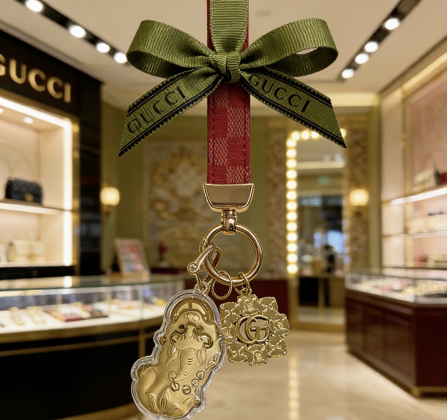 Gucci Jewelry New Release 𝐆𝐮𝐜𝐜𝐢 Keychain New Charm Anger Forest G Keychain — photo 4