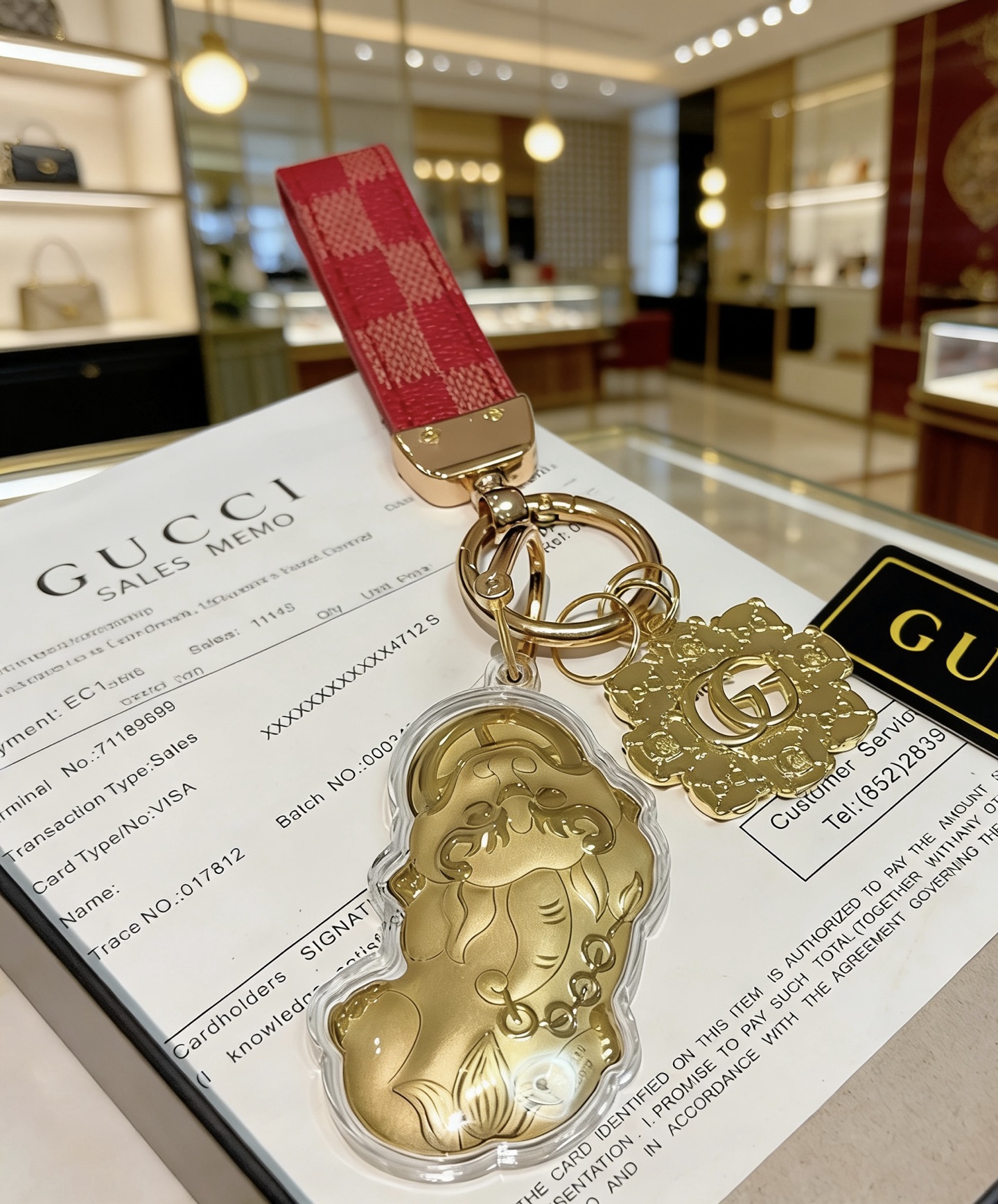 Gucci Jewelry New Release 𝐆𝐮𝐜𝐜𝐢 Keychain New Charm Anger Forest G Keychain — photo 3