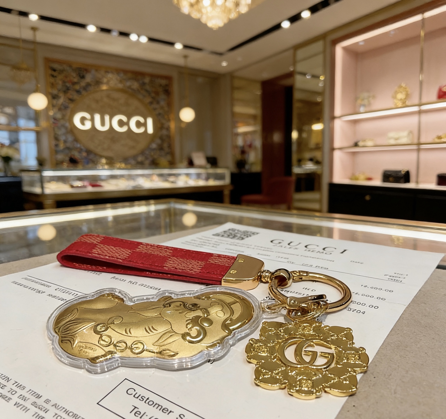 Gucci Jewelry New Release 𝐆𝐮𝐜𝐜𝐢 Keychain New Charm Anger Forest G Keychain — photo 5