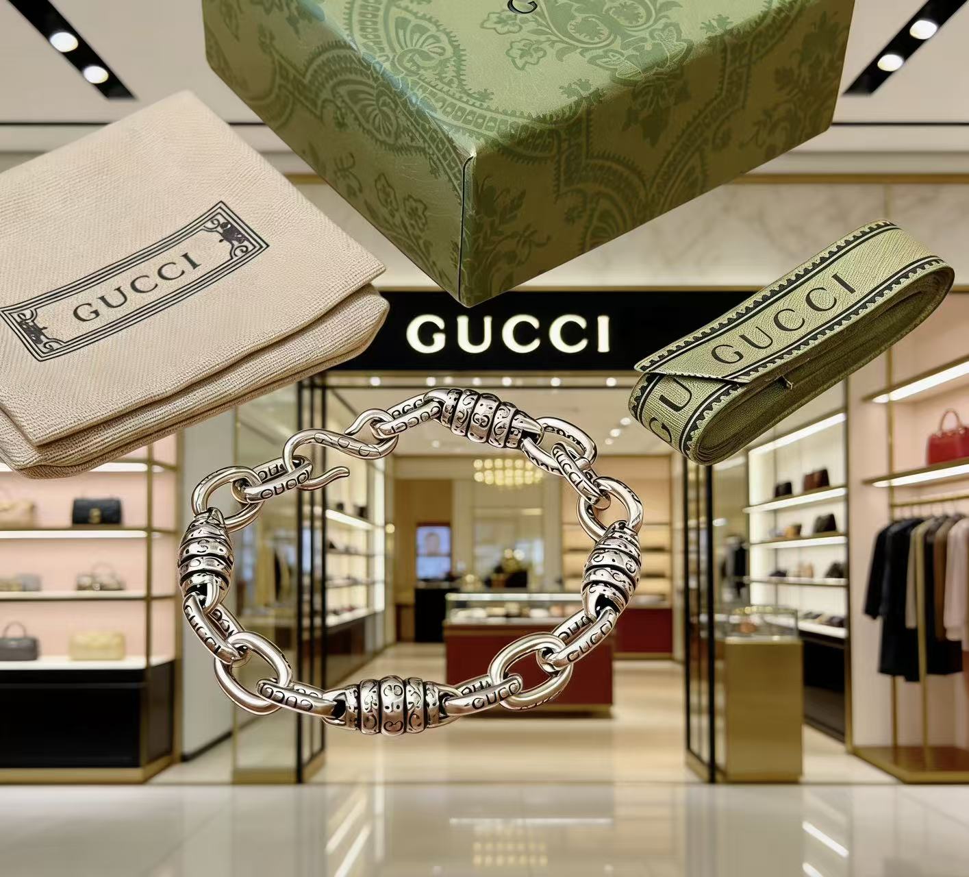 Gucci 2026最新出炉奢华古驰手链 高端品牌定制