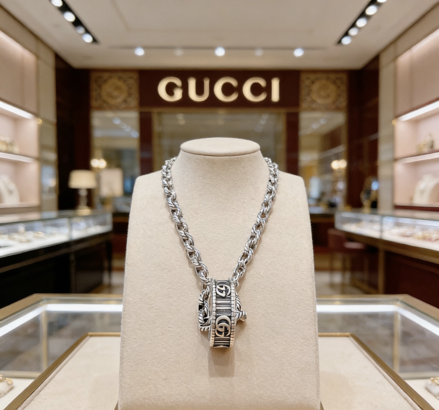 Gucci 𝐆𝐮𝐜𝐜𝐢古驰项链2026最新款链条档次更高 Anger Forest系列双G古驰项链