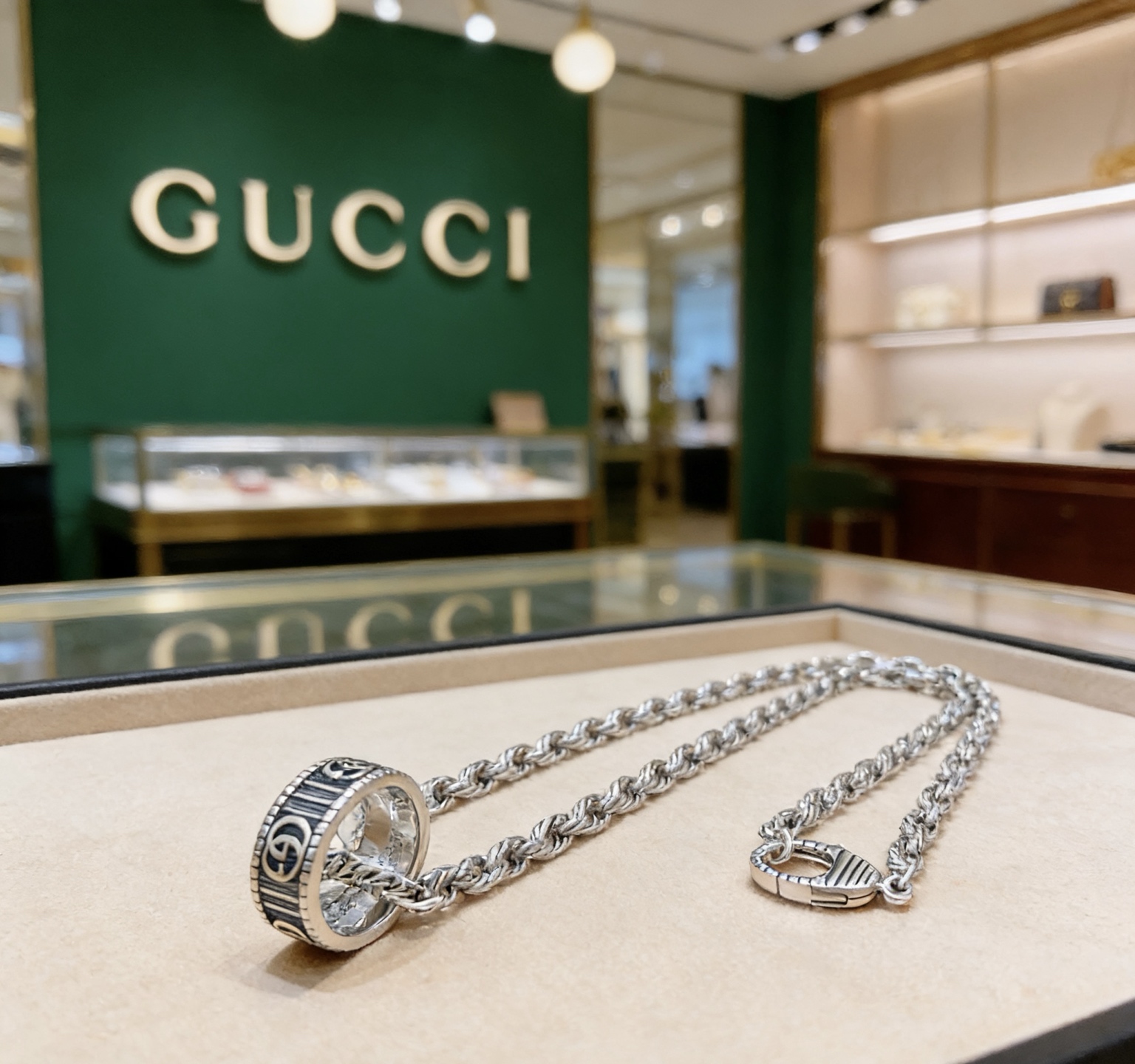Gucci 𝐆𝐮𝐜𝐜𝐢古驰项链2026最新款链条档次更高 Anger Forest系列双G古驰项链