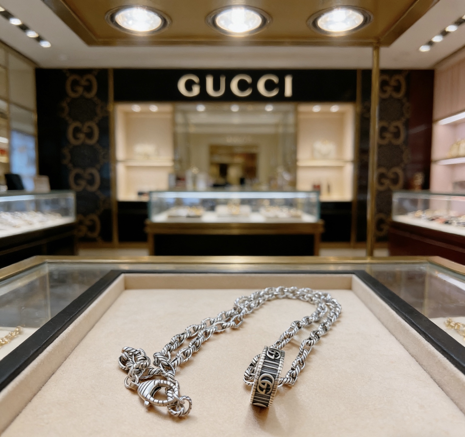 Gucci 𝐆𝐮𝐜𝐜𝐢古驰项链2026最新款链条档次更高 Anger Forest系列双G古驰项链