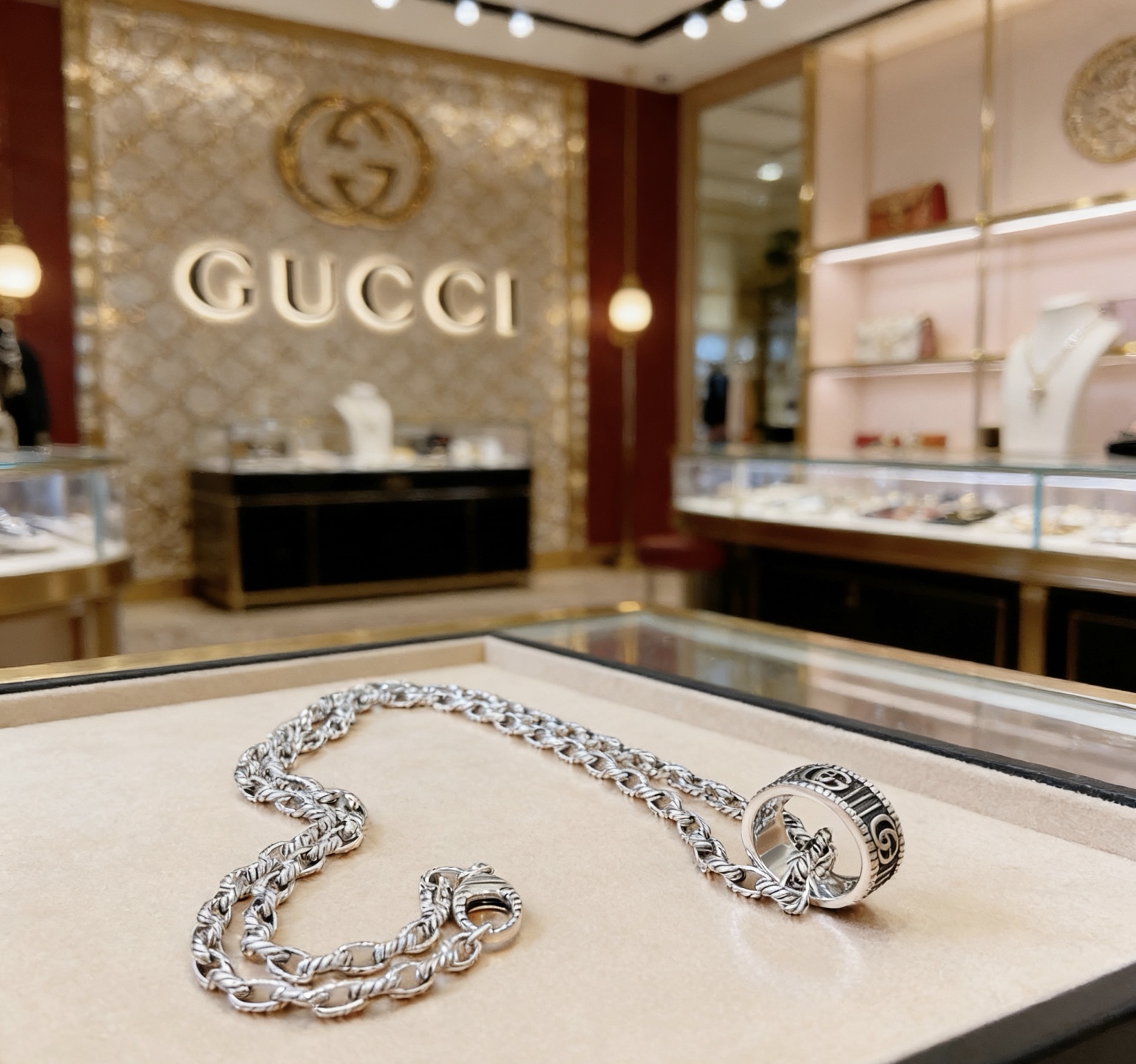 Gucci 𝐆𝐮𝐜𝐜𝐢古驰项链2026最新款链条档次更高 Anger Forest系列双G古驰项链