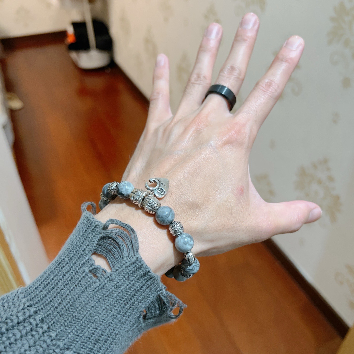 Gucci 新品发布 𝐆𝐮𝐜𝐜𝐢古驰手链 奢华古驰手串 天然石手链水晶 最新款全件串珠手链档次更高 Anger Forest系列双g 古驰手链
