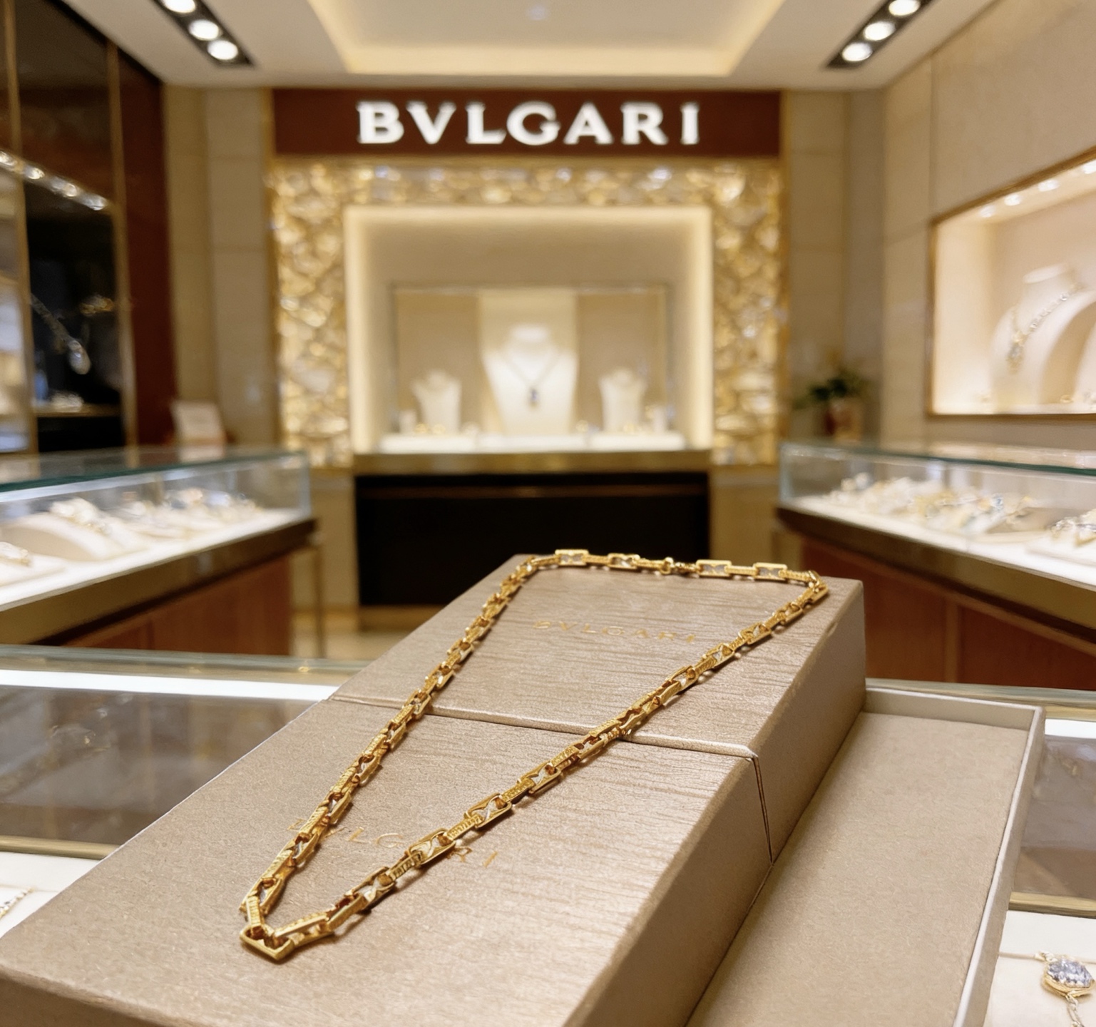 Bvlgari 宝格丽项链V金材质 BVLGARI宝格丽 DIVAS‘ DREAM 系列 品相完美