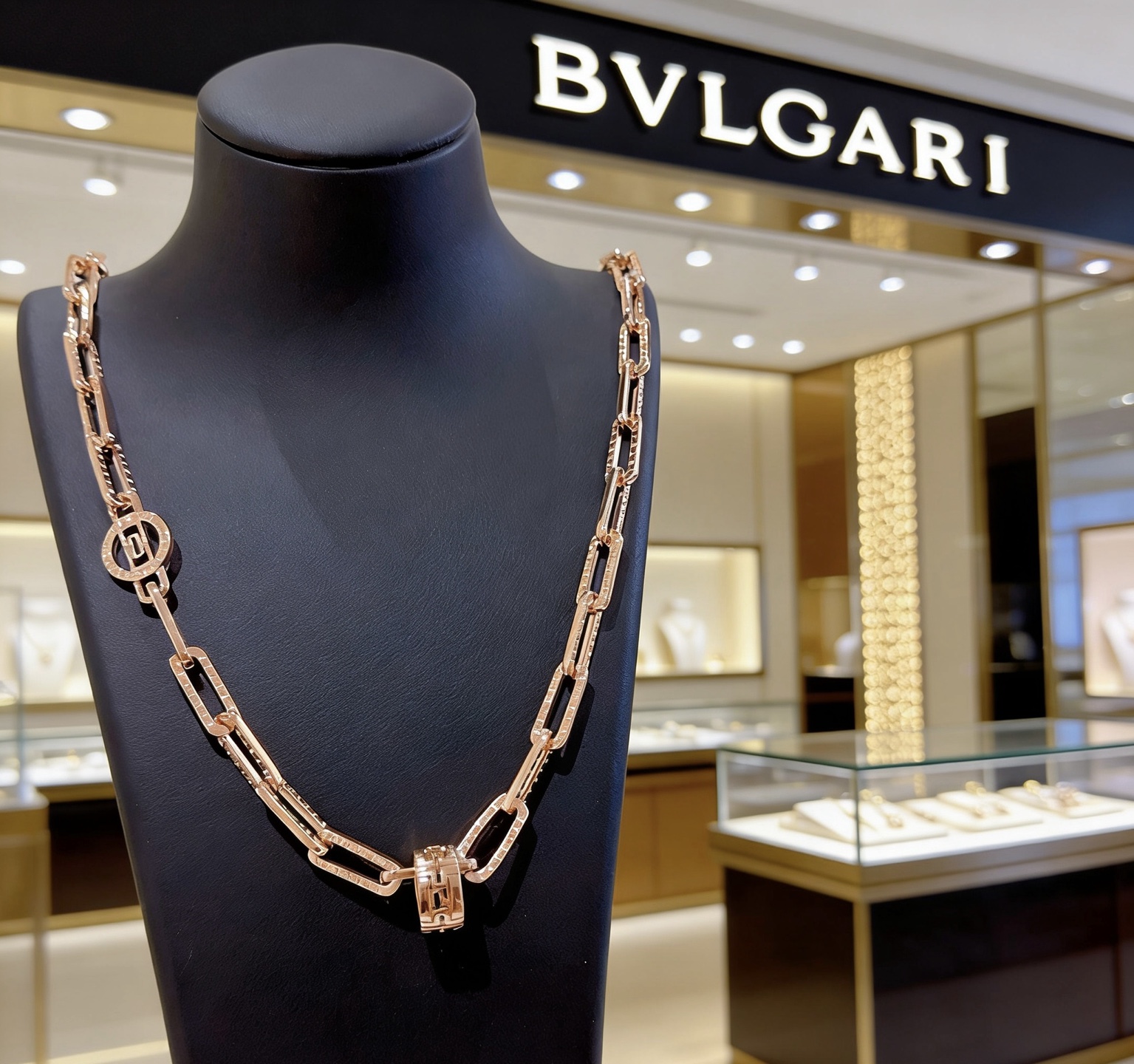 Bvlgari 宝格丽项链V金材质 BVLGARI宝格丽 DIVAS‘ DREAM 系列 品相完美