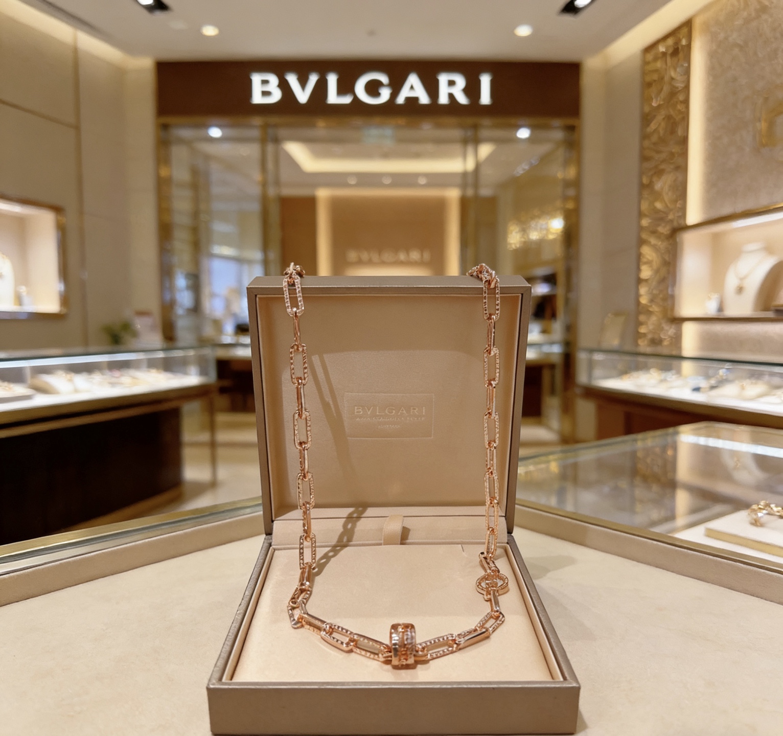 Bvlgari 宝格丽项链V金材质 BVLGARI宝格丽 DIVAS‘ DREAM 系列 品相完美