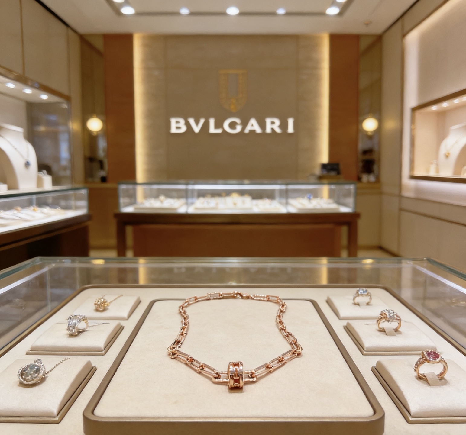 Bvlgari 宝格丽项链V金材质 BVLGARI宝格丽 DIVAS‘ DREAM 系列 品相完美