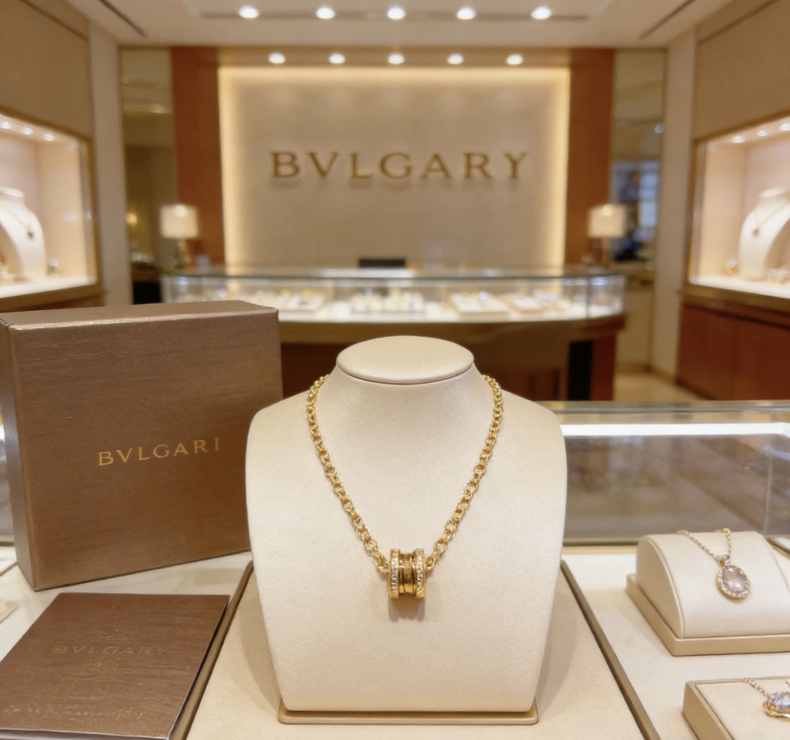 Bvlgari 宝格丽项链V金材质 BVLGARI宝格丽 DIVAS‘ DREAM 系列 品相完美