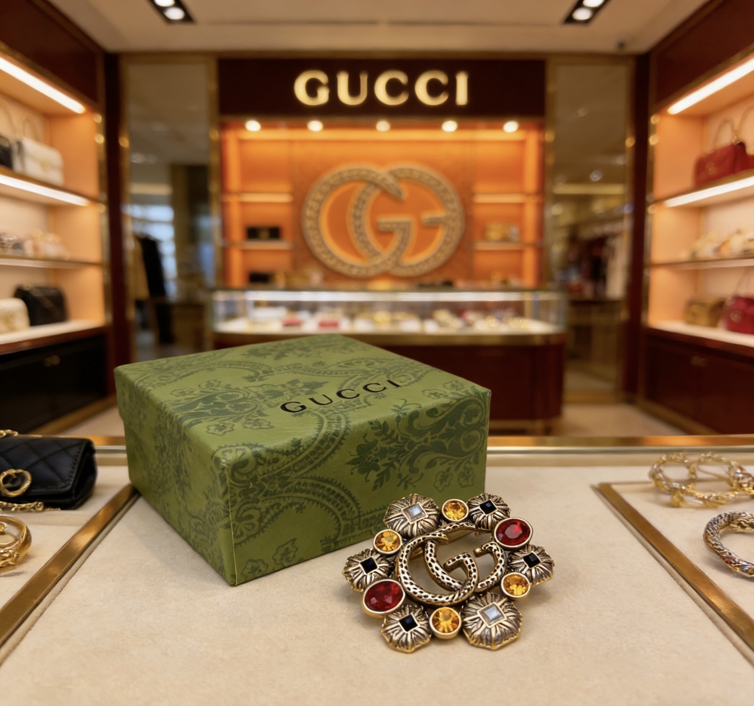 Gucci 最新出炉 Gucci古驰胸针最新款的