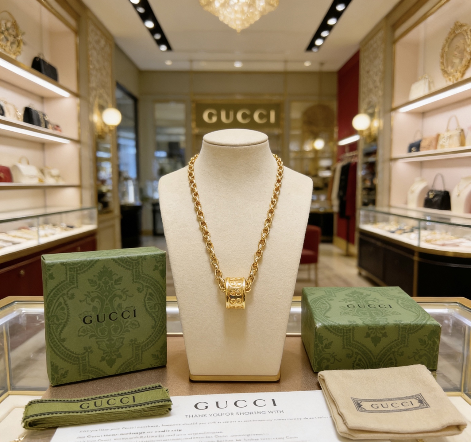 Gucci 𝐆𝐮𝐜𝐜𝐢古驰项链最新款链条档次更高 Anger Forest系列双G 款项链欧美 休闲风系列古驰系列 银项链