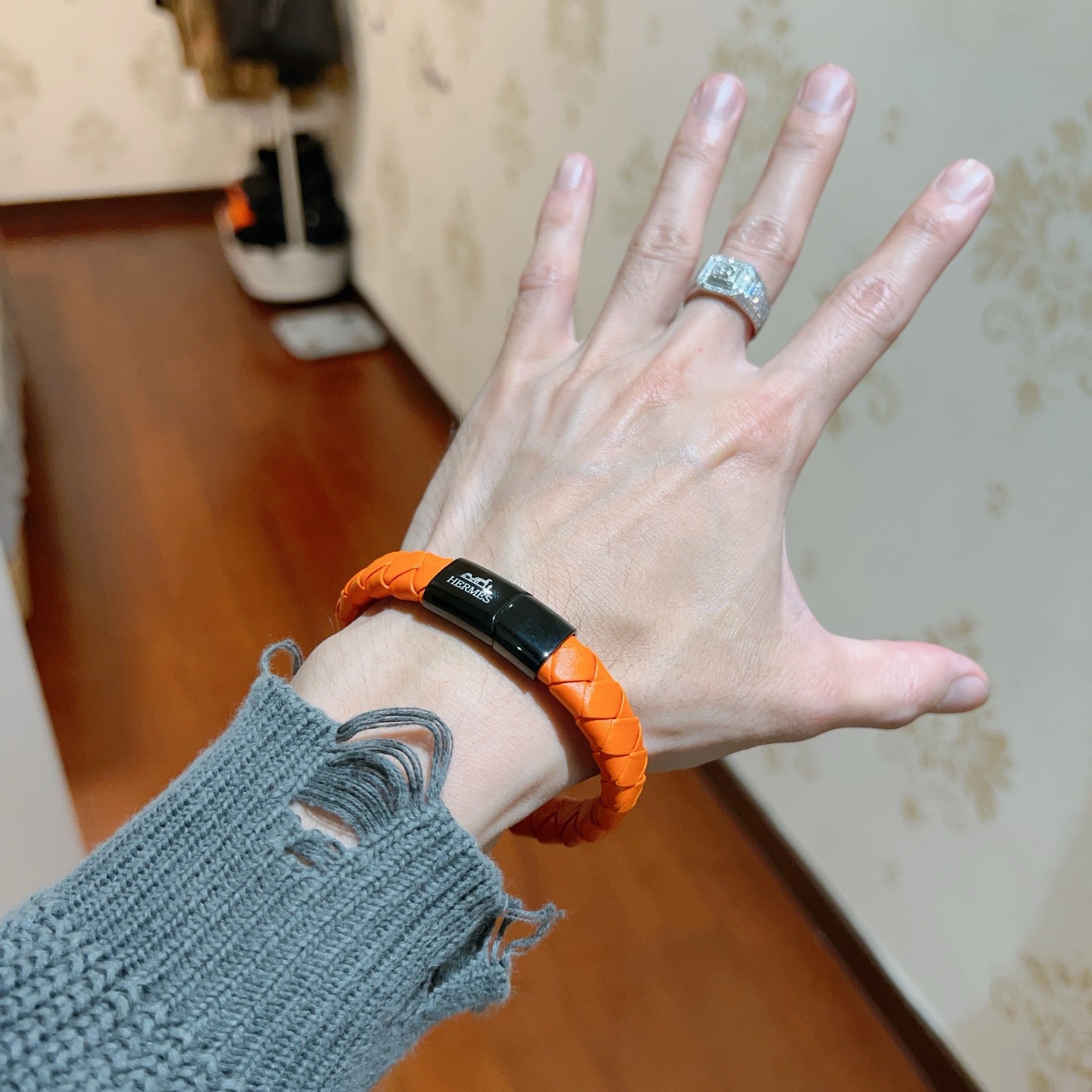 Hermès 新款Hermes爱马仕手链编织手绳加厚版