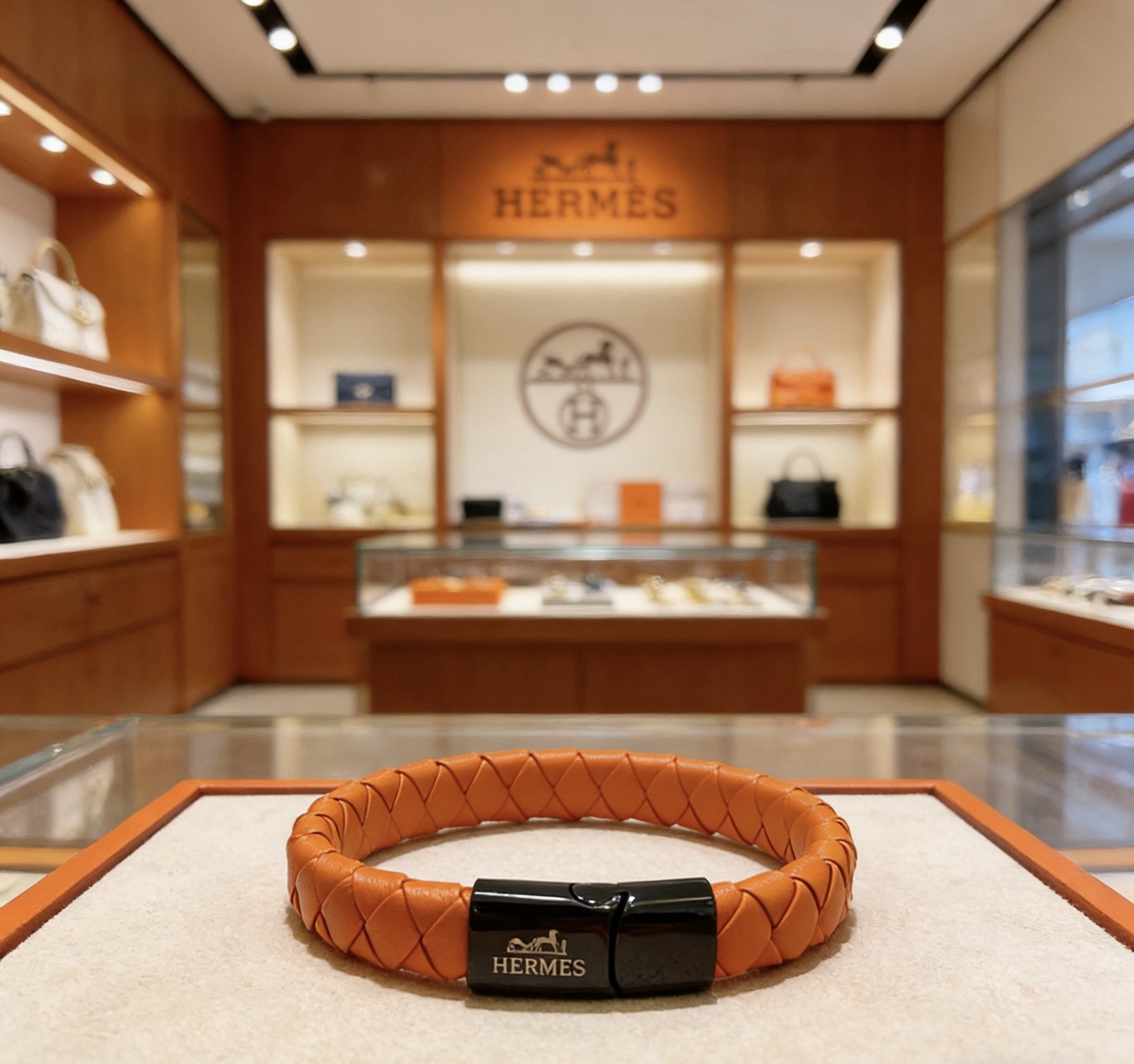 Hermès 新款Hermes爱马仕手链编织手绳加厚版
