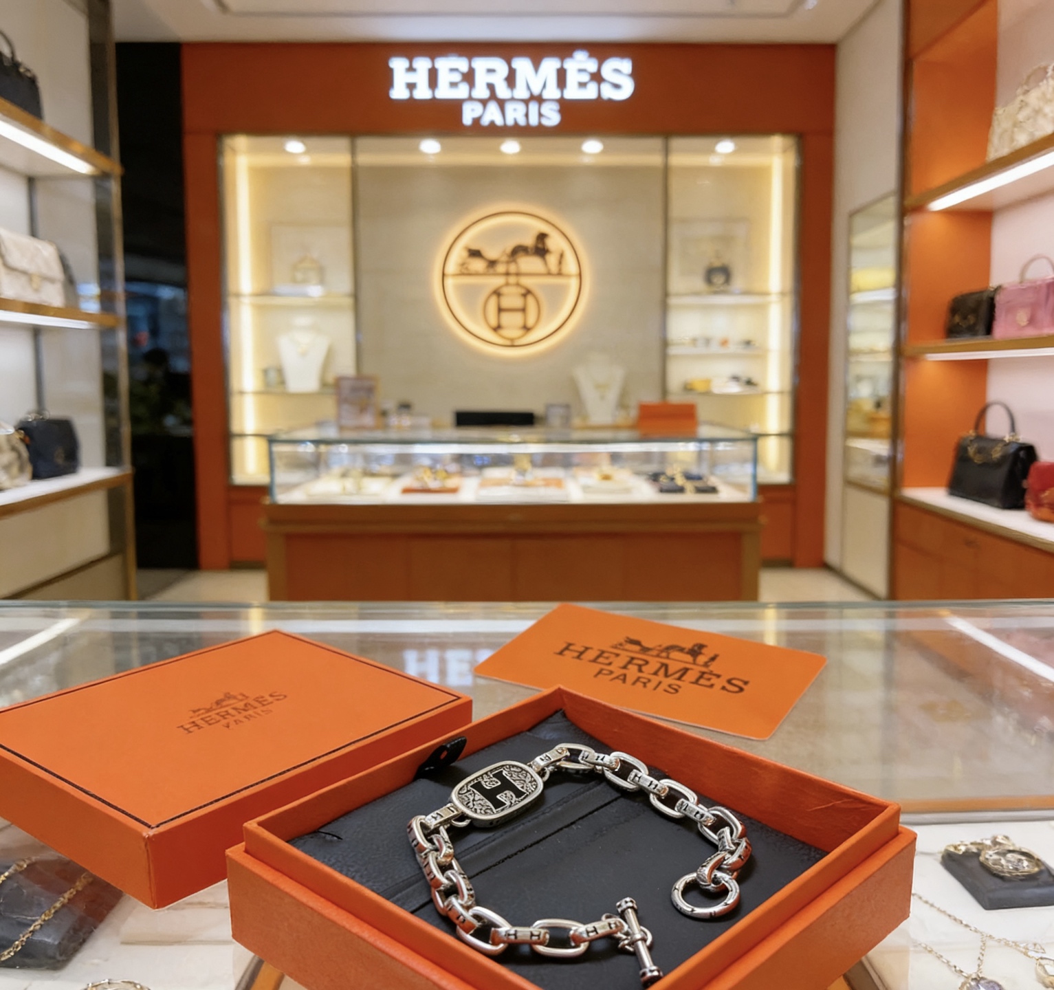 Hermès 新款爱马仕手链加厚版 铂金版 高级精工版