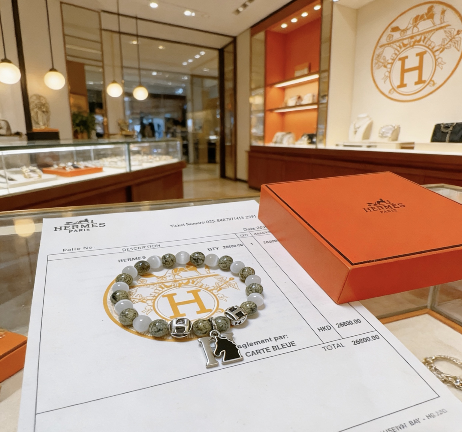 Hermès 新品发布 Hermas爱马仕手链 奢华爱马仕手串 天然石手链 最新款全件串珠手链档次更高 Anger Forest系列H 爱马仕手链