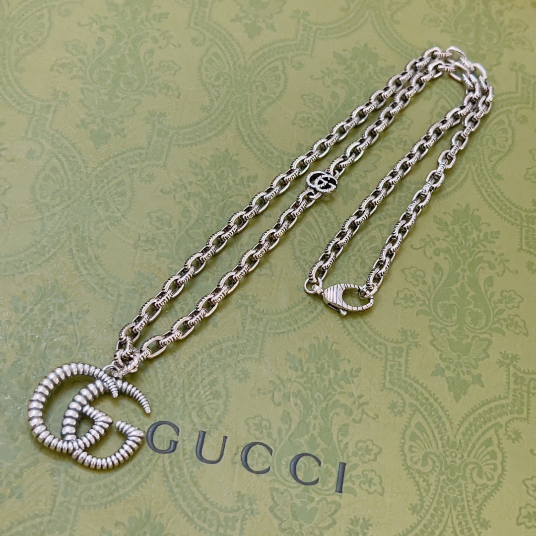 Gucci 𝐆𝐮𝐜𝐜𝐢古驰项链最新款链条档次更高