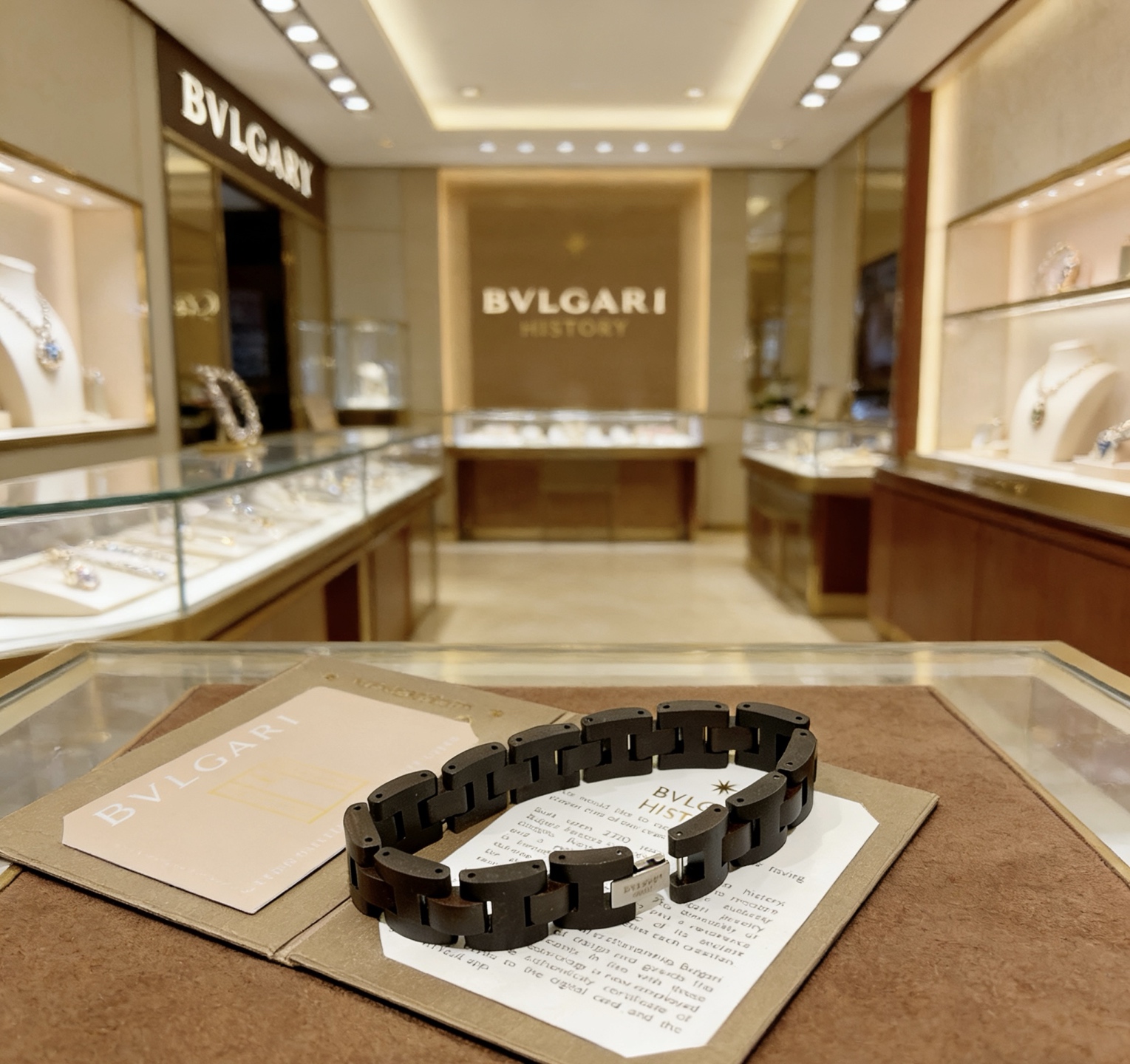 Bvlgari 宝格丽手链整条鸡翅木材质 BVLGARI宝格丽 DIVAS‘ DREAM 系列 品相完美