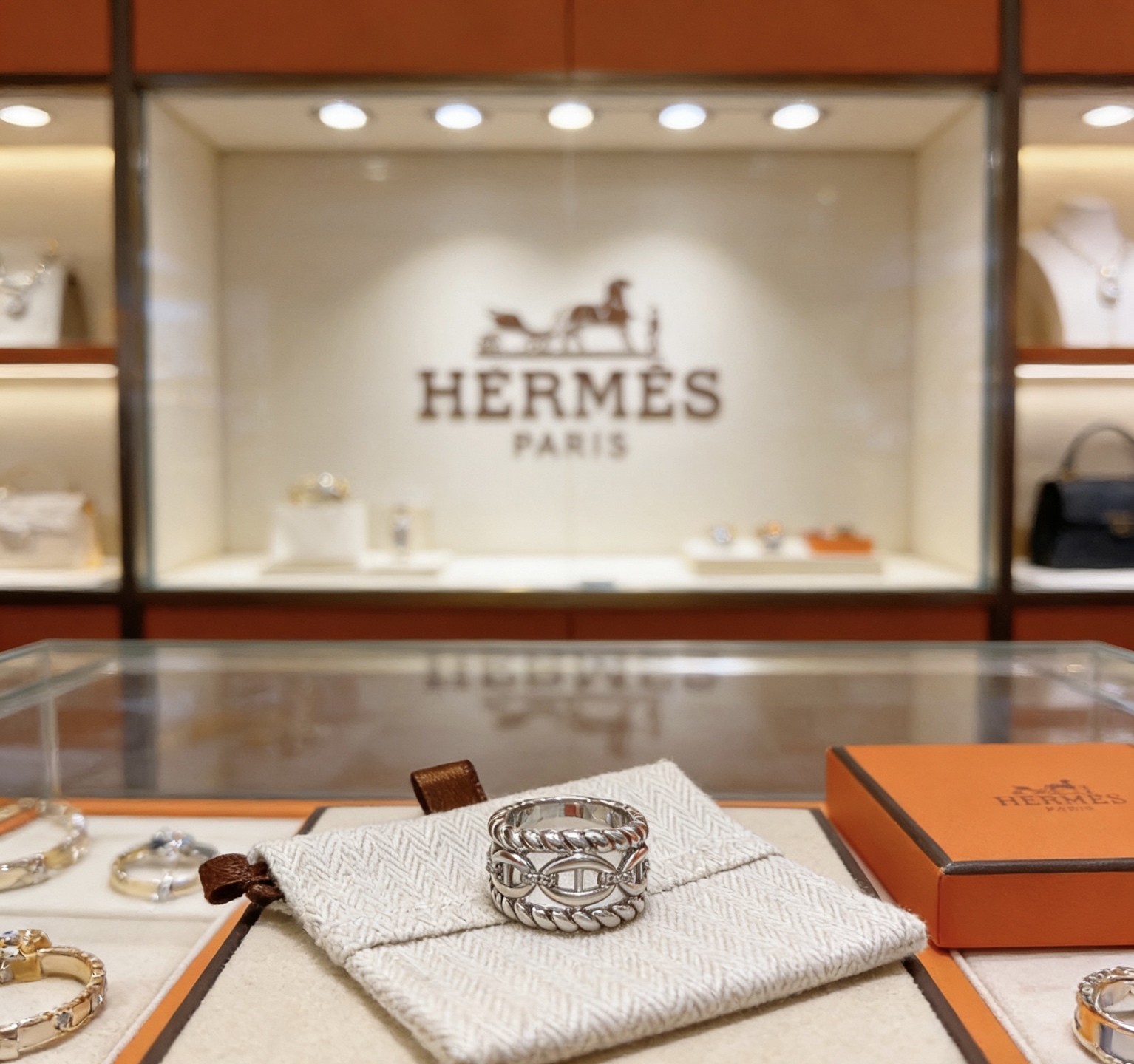 Hermès 爱马仕戒指 男女都可以戴 爱马仕戒指