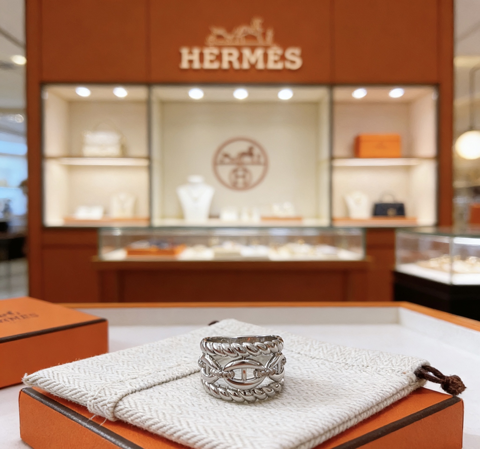 Hermès 爱马仕戒指 男女都可以戴 爱马仕戒指