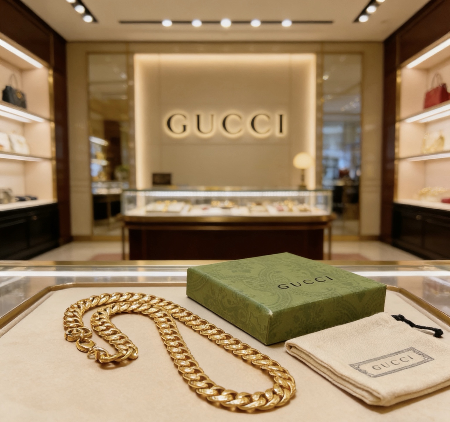 Gucci 𝐆𝐮𝐜𝐜𝐢古驰项链最新款链条档次更高 Anger Forest系列双G古驰项链 高端货 不氧化不退色