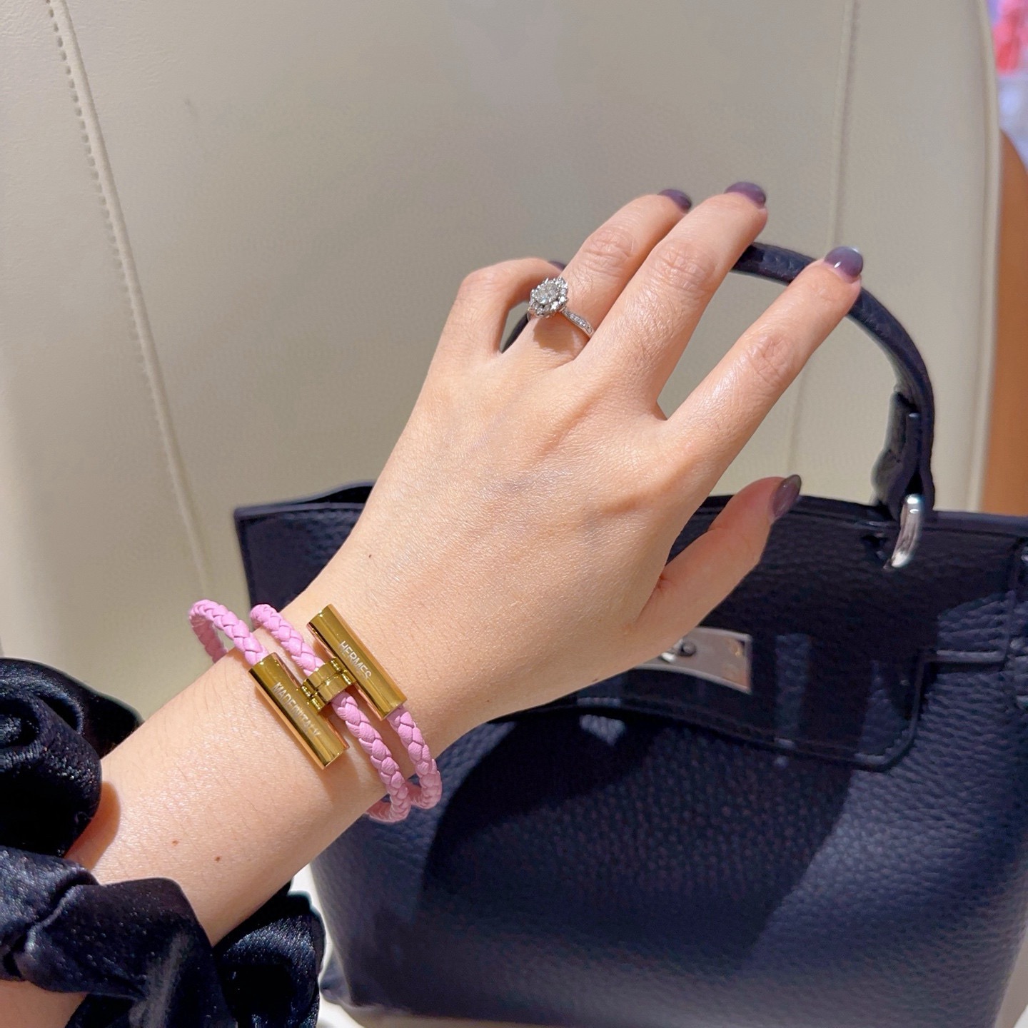Hermès 新款Hermes爱马仕手链编织手绳加厚版 铂金版